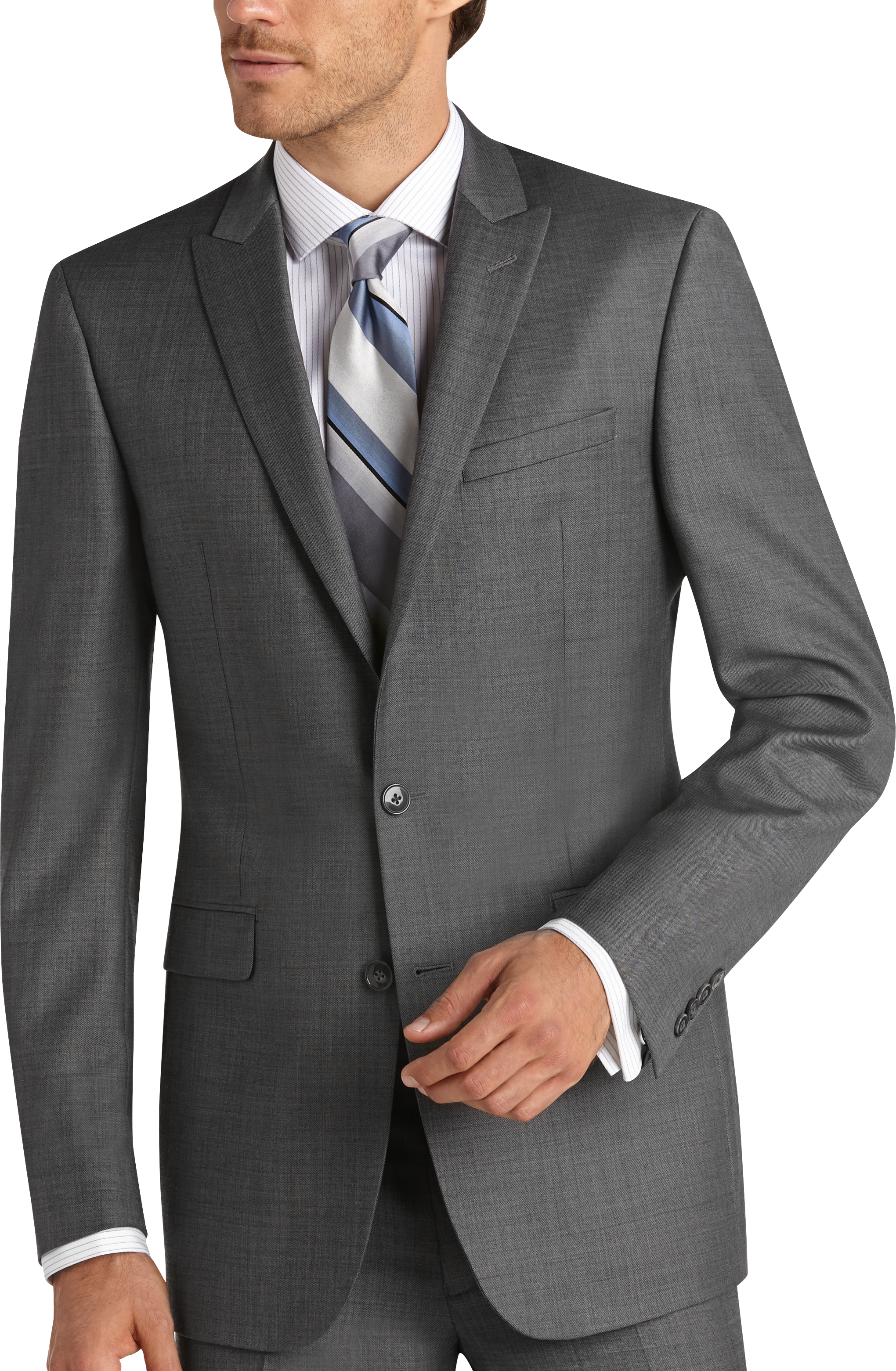 calvin klein grey suit