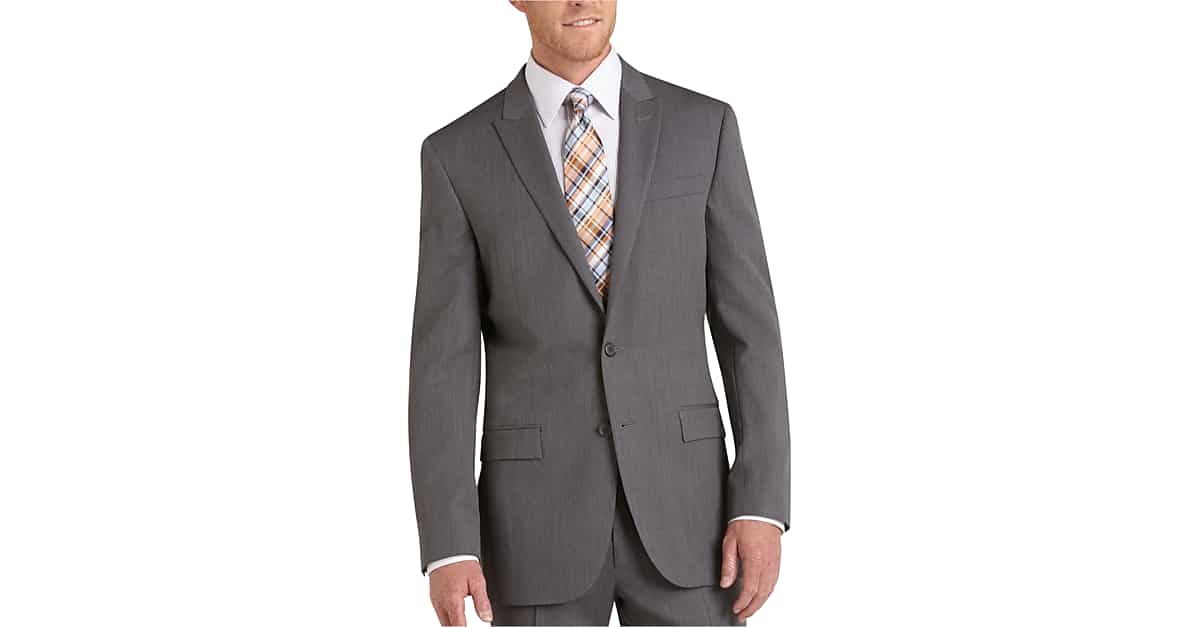 Egara Medium Gray Slim Fit Suit Separates Coat - Men's Sale | Men's ...