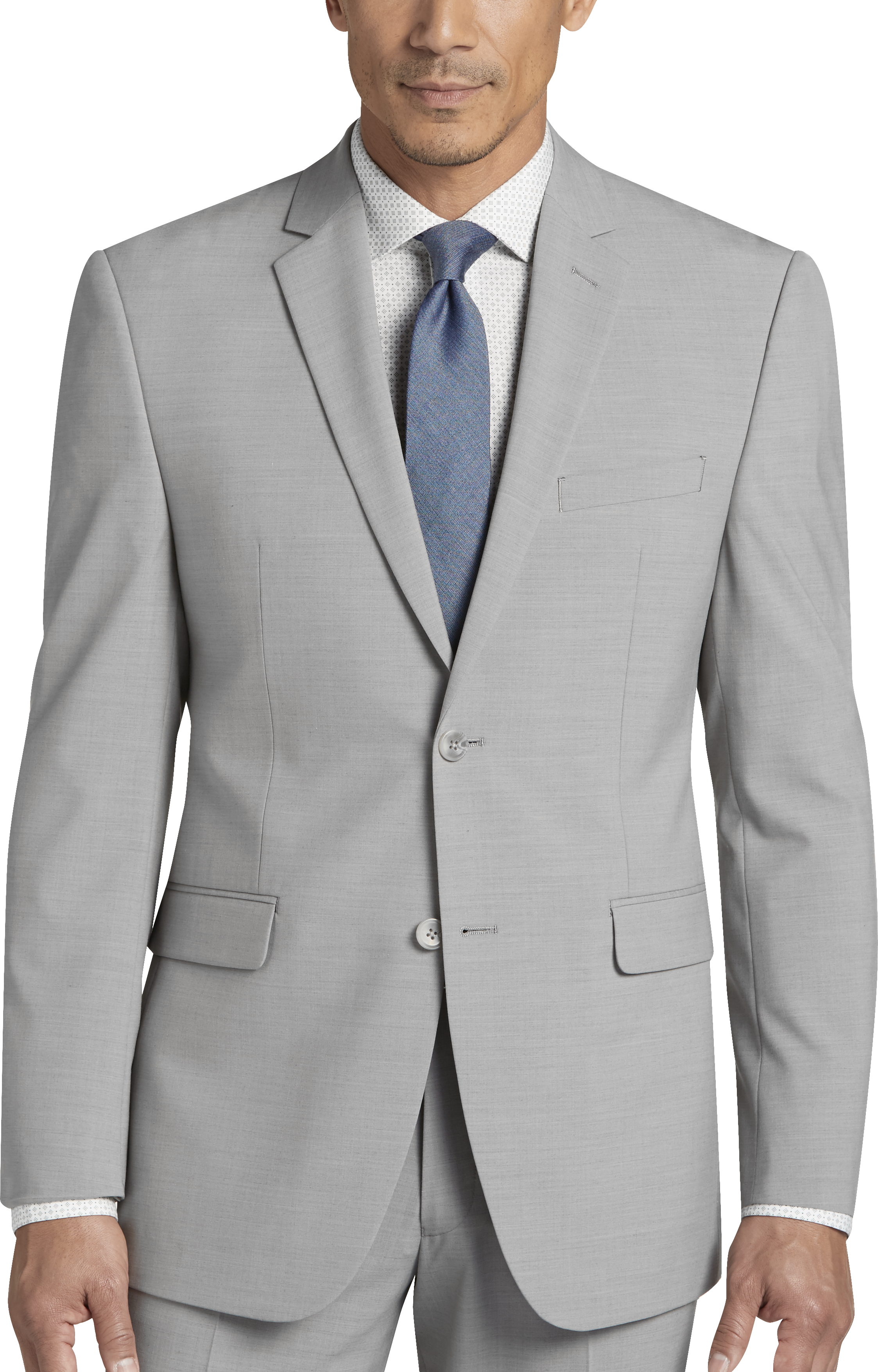 perry ellis grey suit