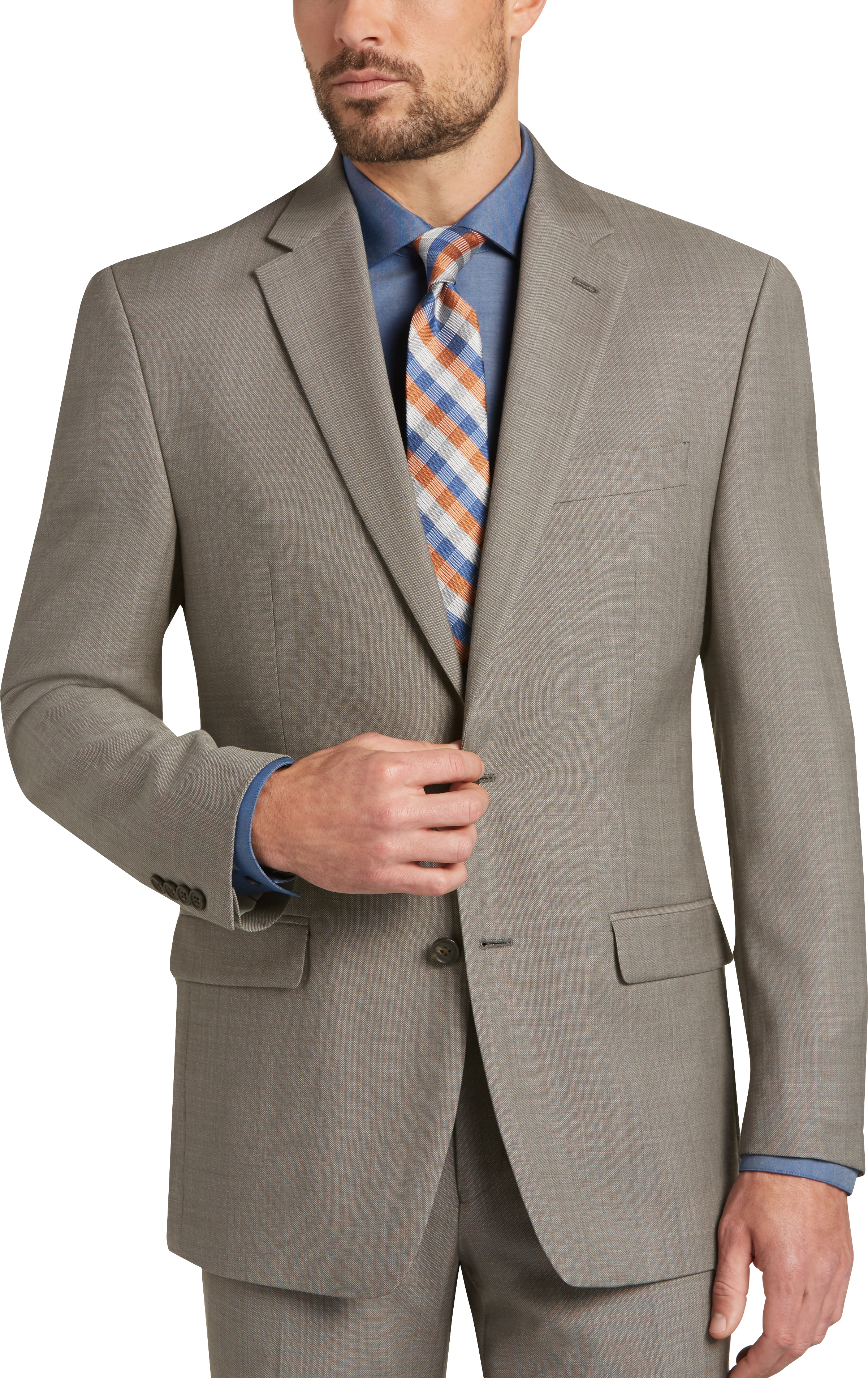 Lauren by Ralph Lauren Taupe Tic Executive Fit Suit - Men's Sale | Men ...