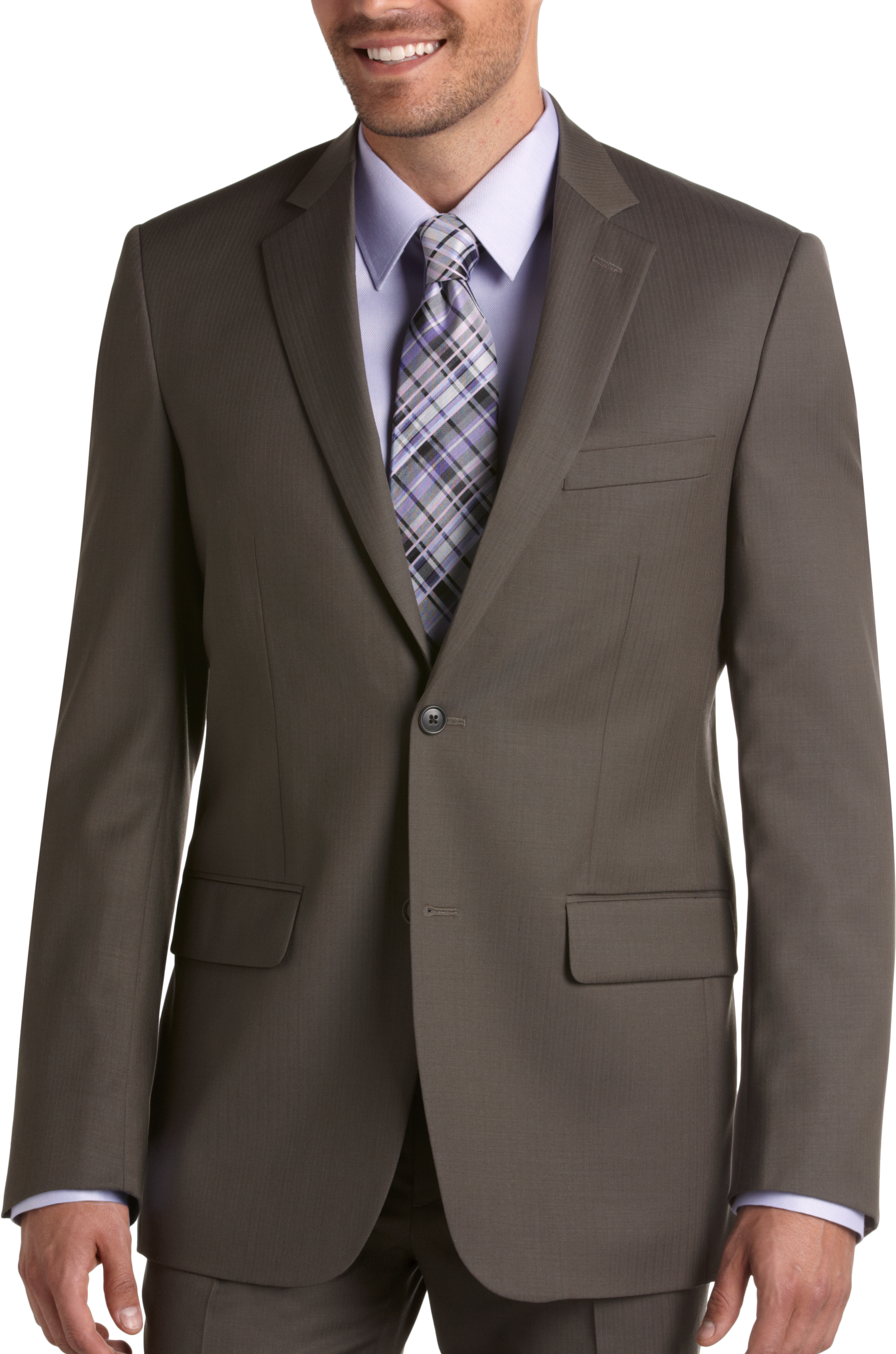 Wilke Rodriguez Taupe Herringbone Modern Fit Suit - Men's Sale | Men's ...