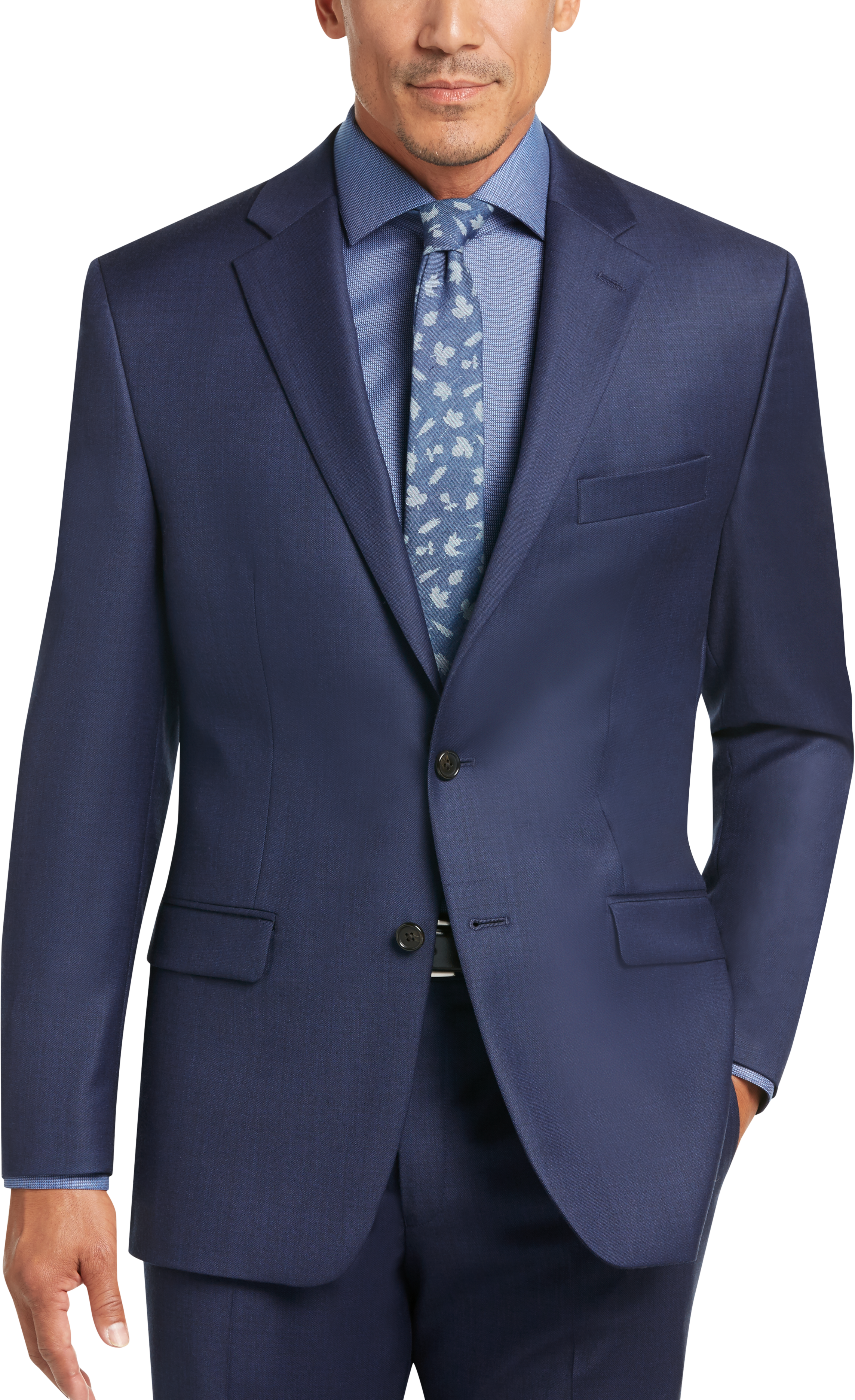 lauren by ralph lauren blue classic fit suit