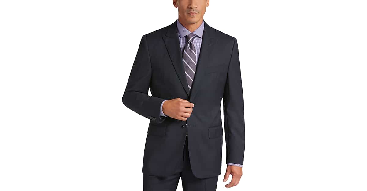 Joseph Abboud Navy Stripe Modern Fit Suit - Men's Sale | Men's Wearhouse