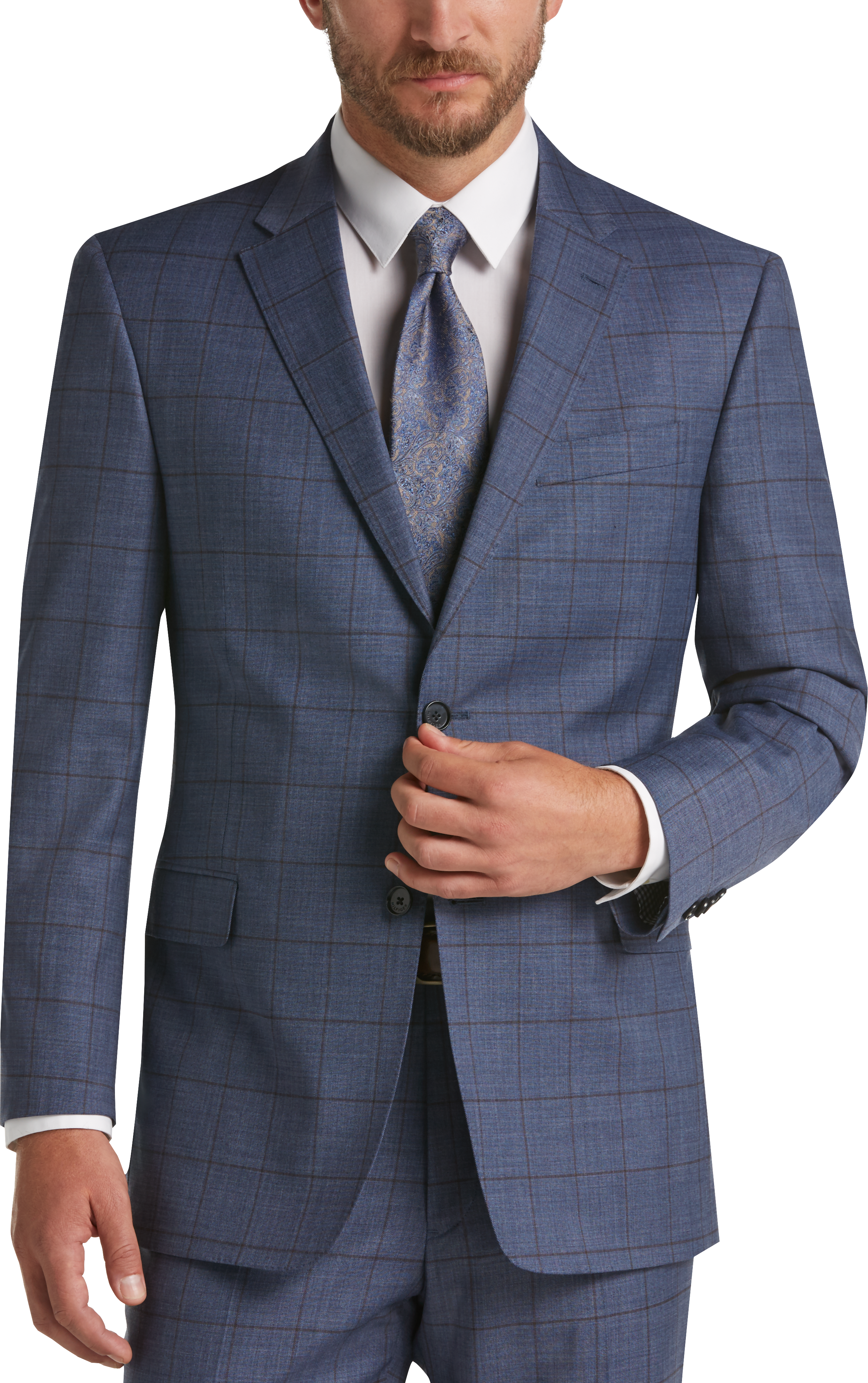 tommy hilfiger plaid suit