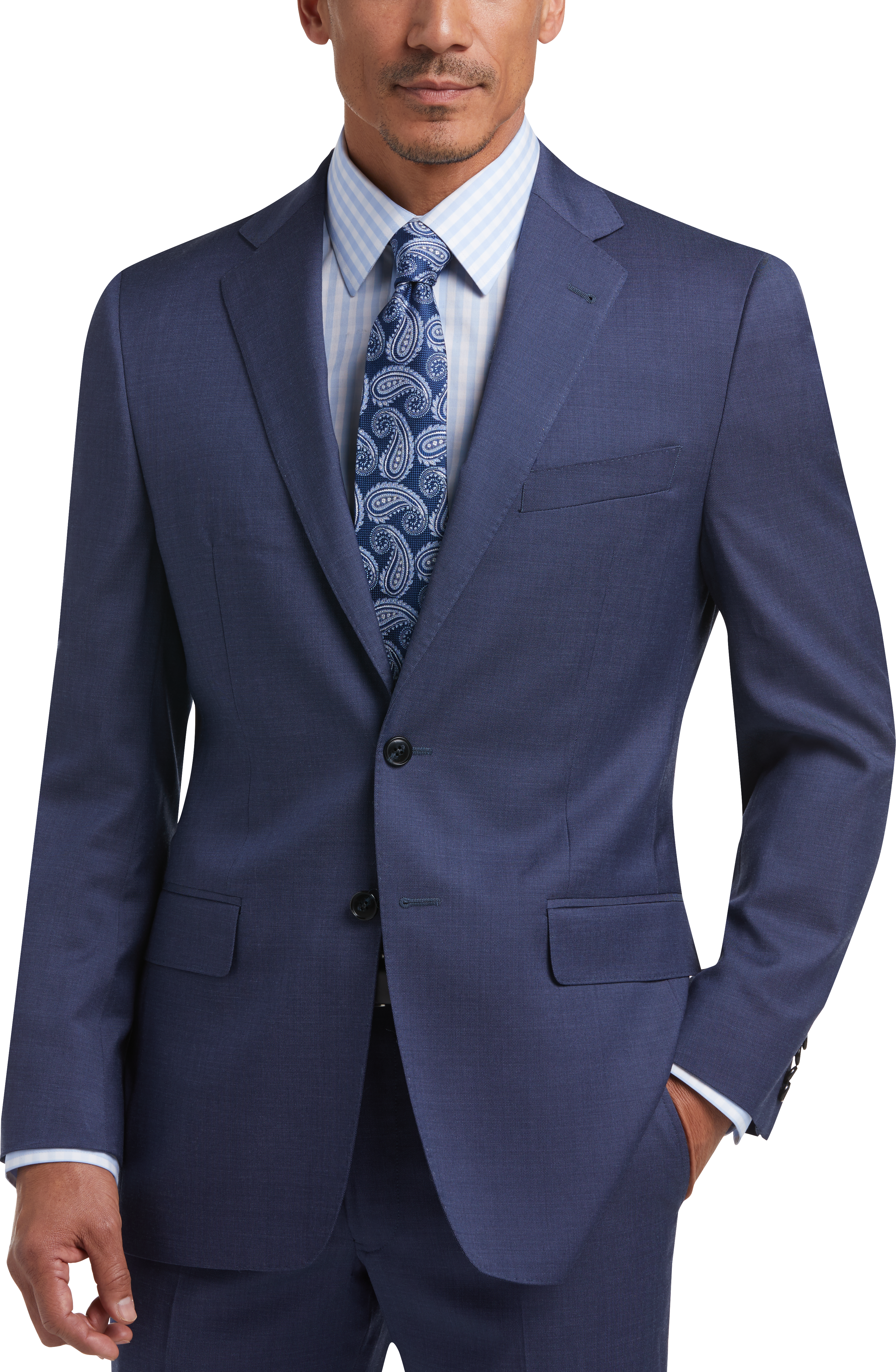 Joseph Abboud Blue Modern Fit Suit - Men's Suits | Men's Wearhouse