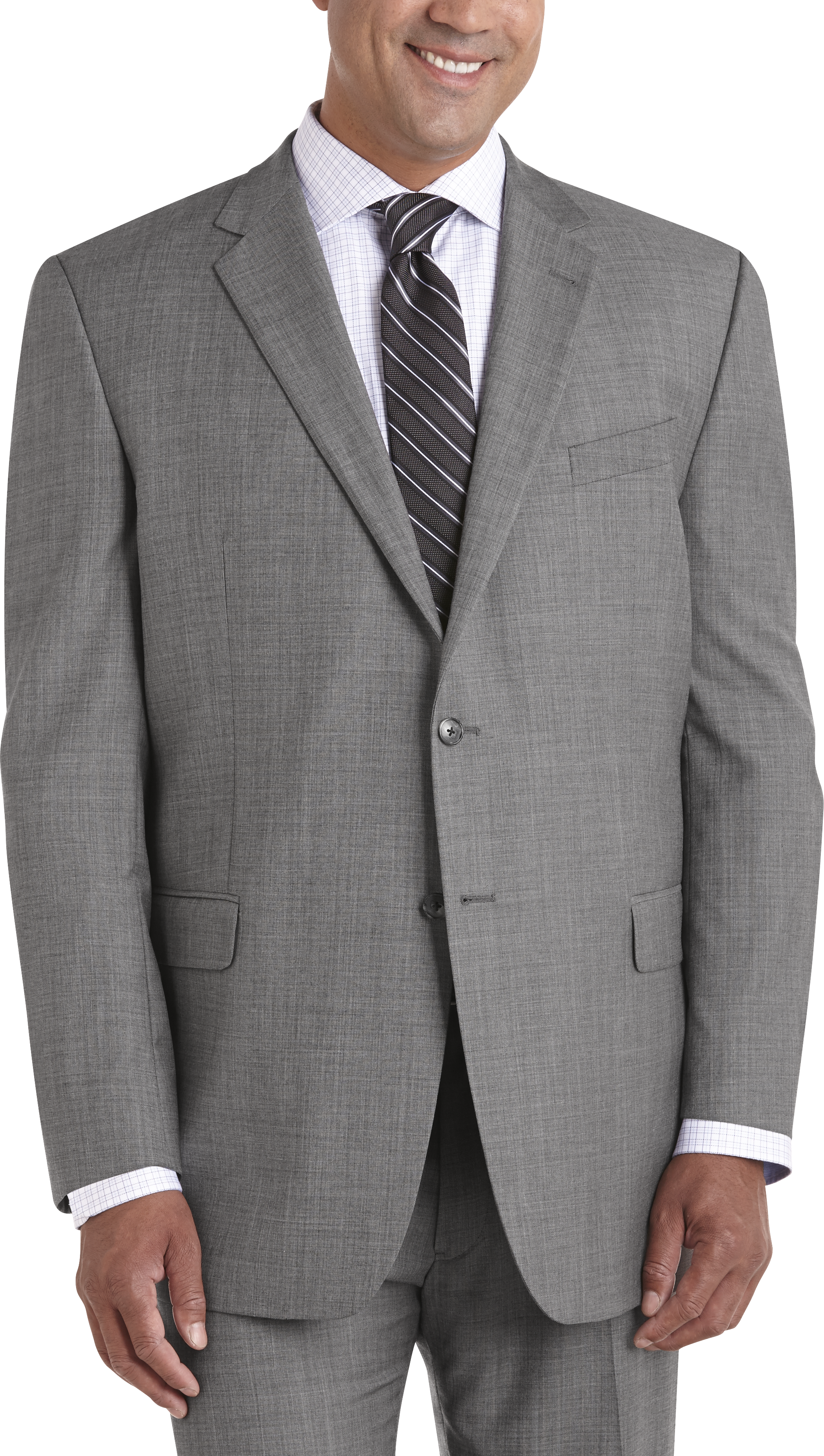 Joseph Abboud Gray Sharkskin Executive Fit Suit Separates Coat - Men's ...