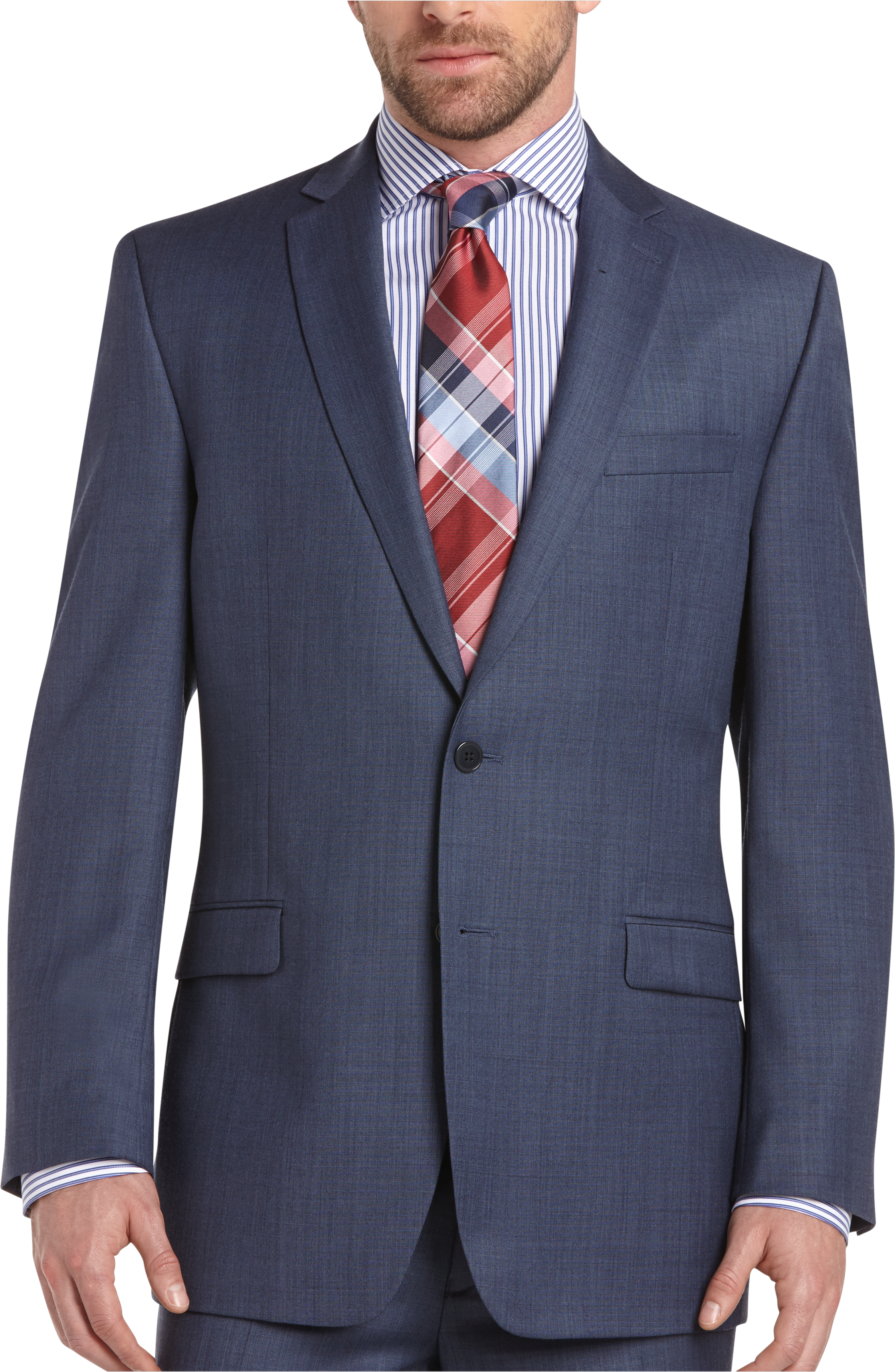 calvin klein light blue sharkskin slim fit suit