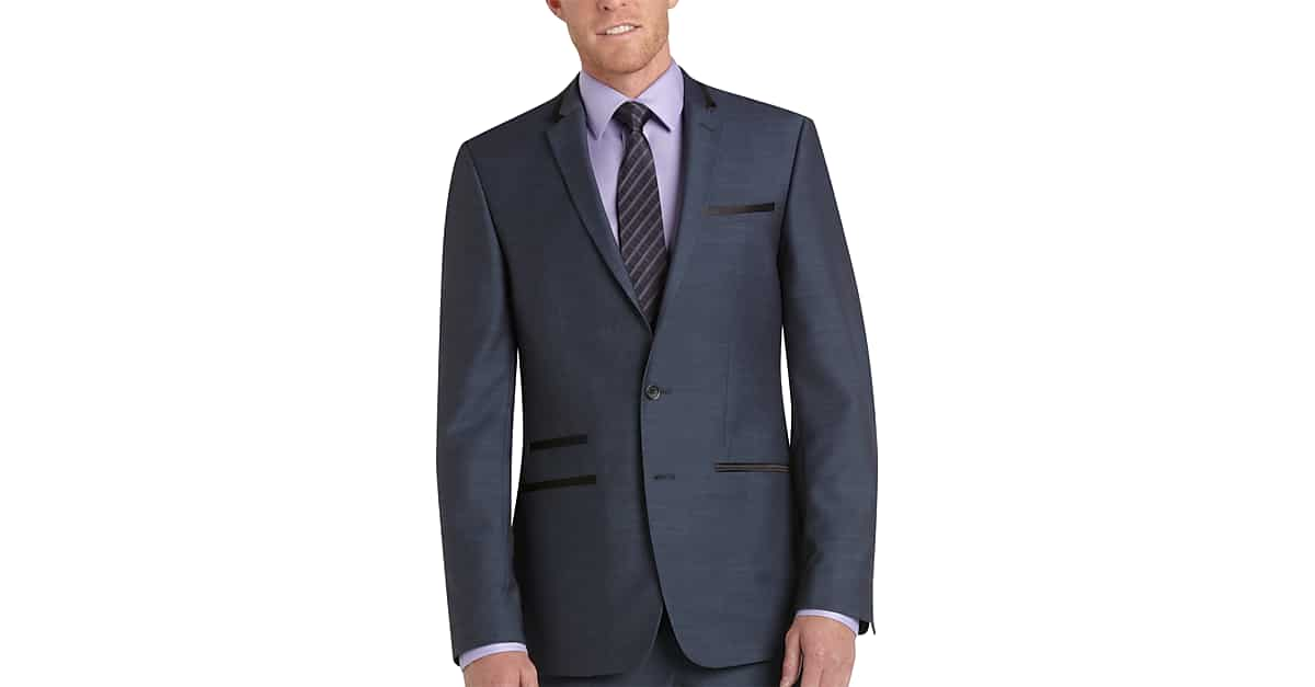 Andrew Fezza Blue Extreme Slim Fit Suit - Men's | Men's Wearhouse