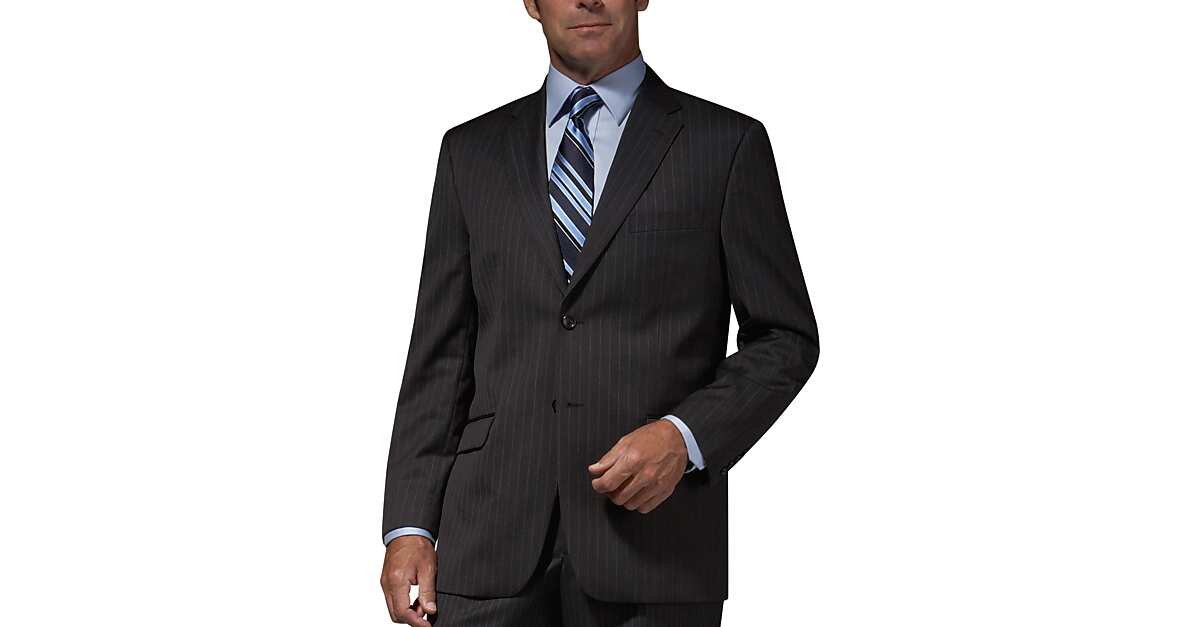 Jones New York Charcoal Pinstripe Classic Fit Suit Men's Sale Men's