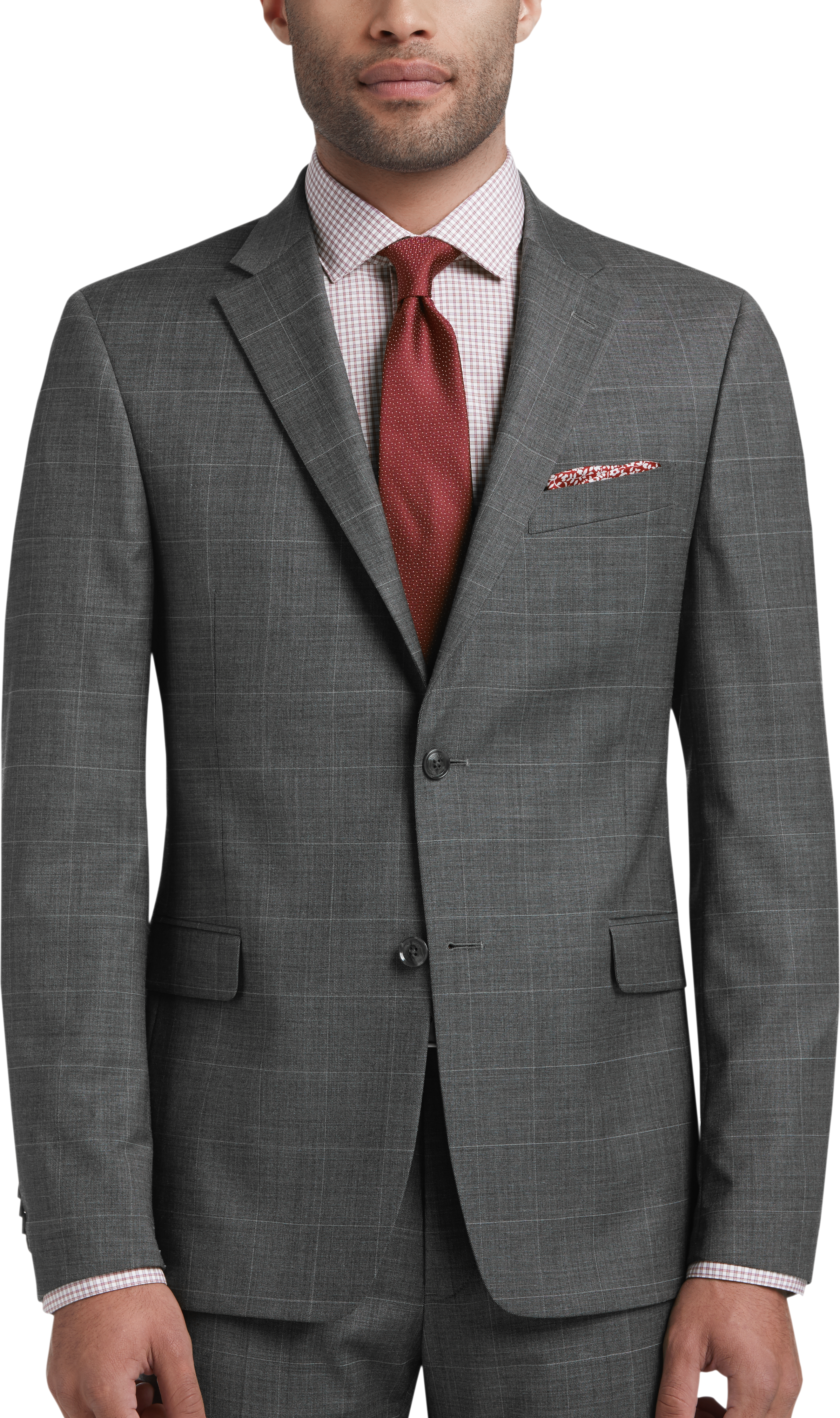 tommy hilfiger grey suit