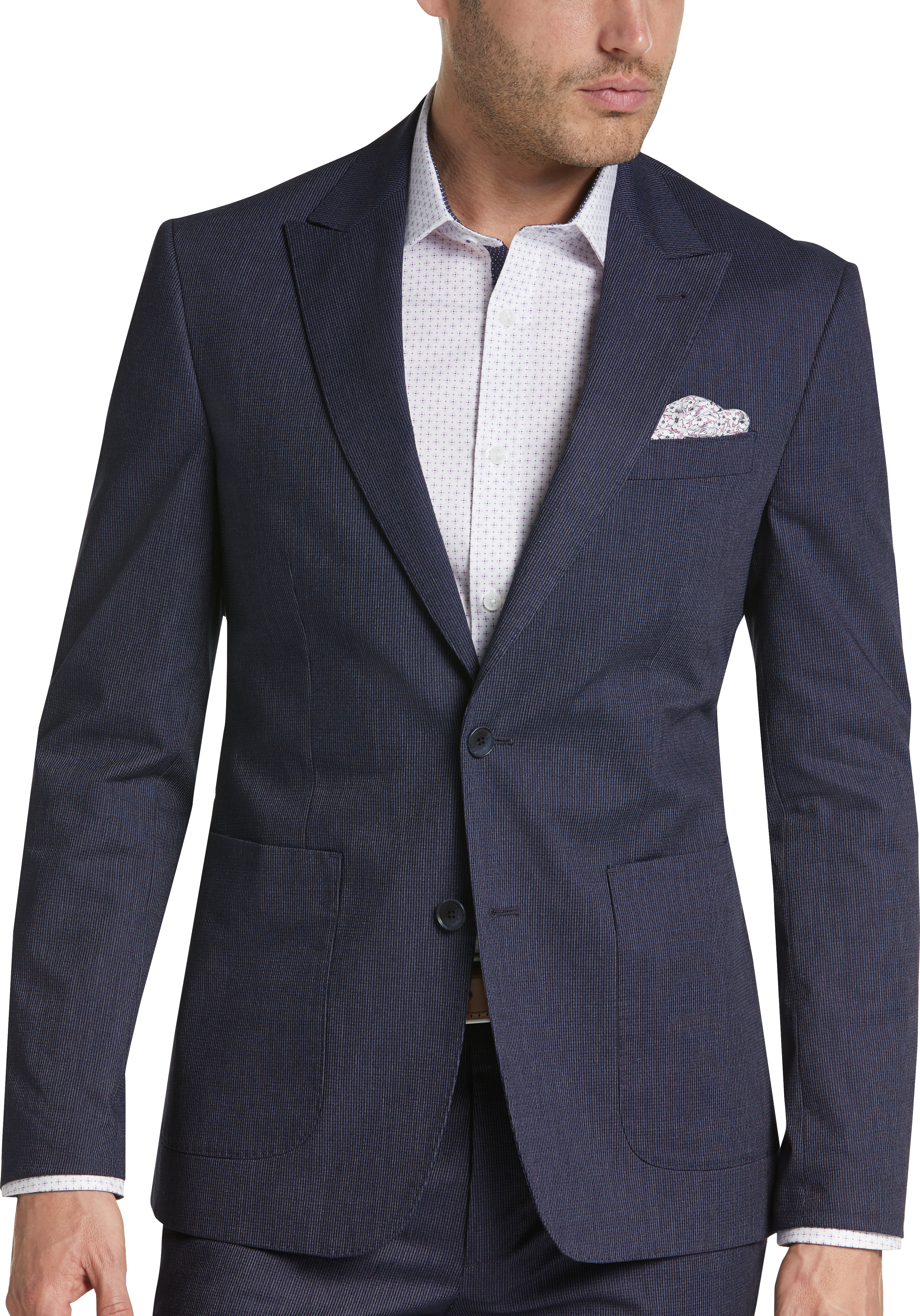 JOE Joseph Abboud Indigo Stripe Slim Fit Seersucker Suit Separate ...