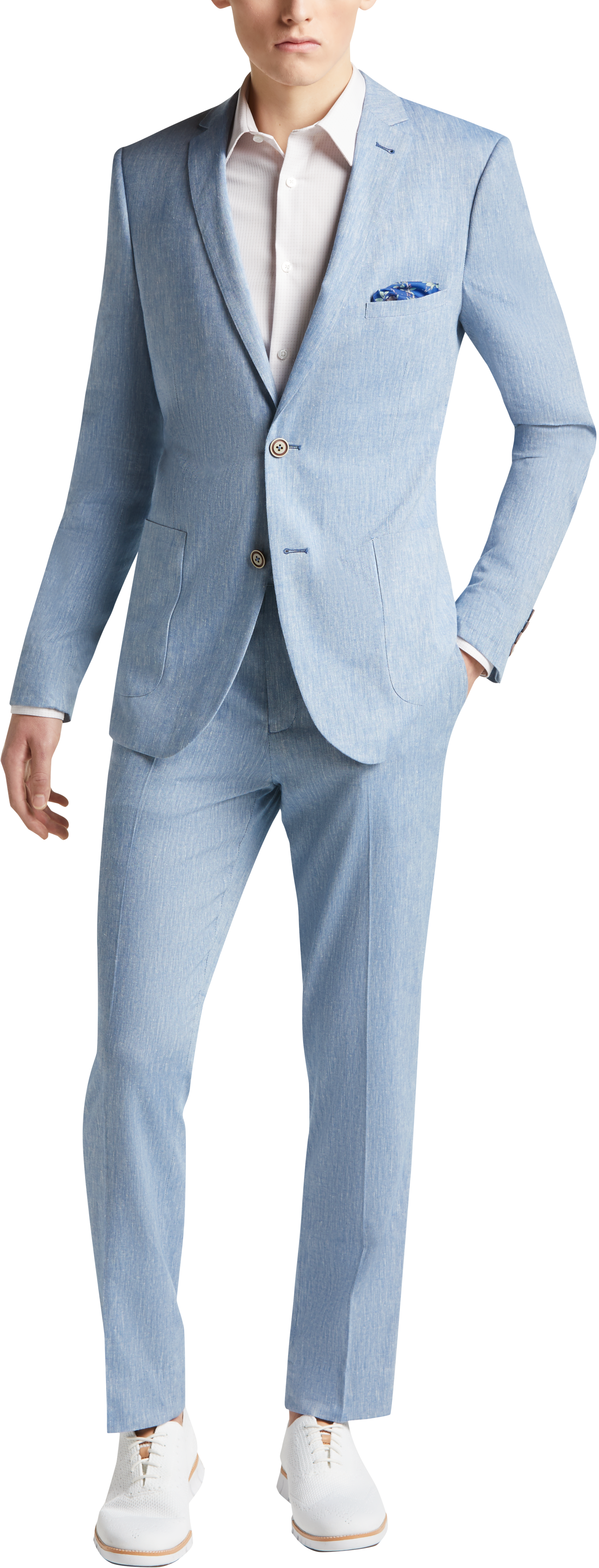 men's chambray suit