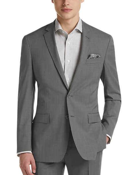 JOE Joseph Abboud Gray Stripe Slim Fit Suit - Men's Sale | Men's Wearhouse