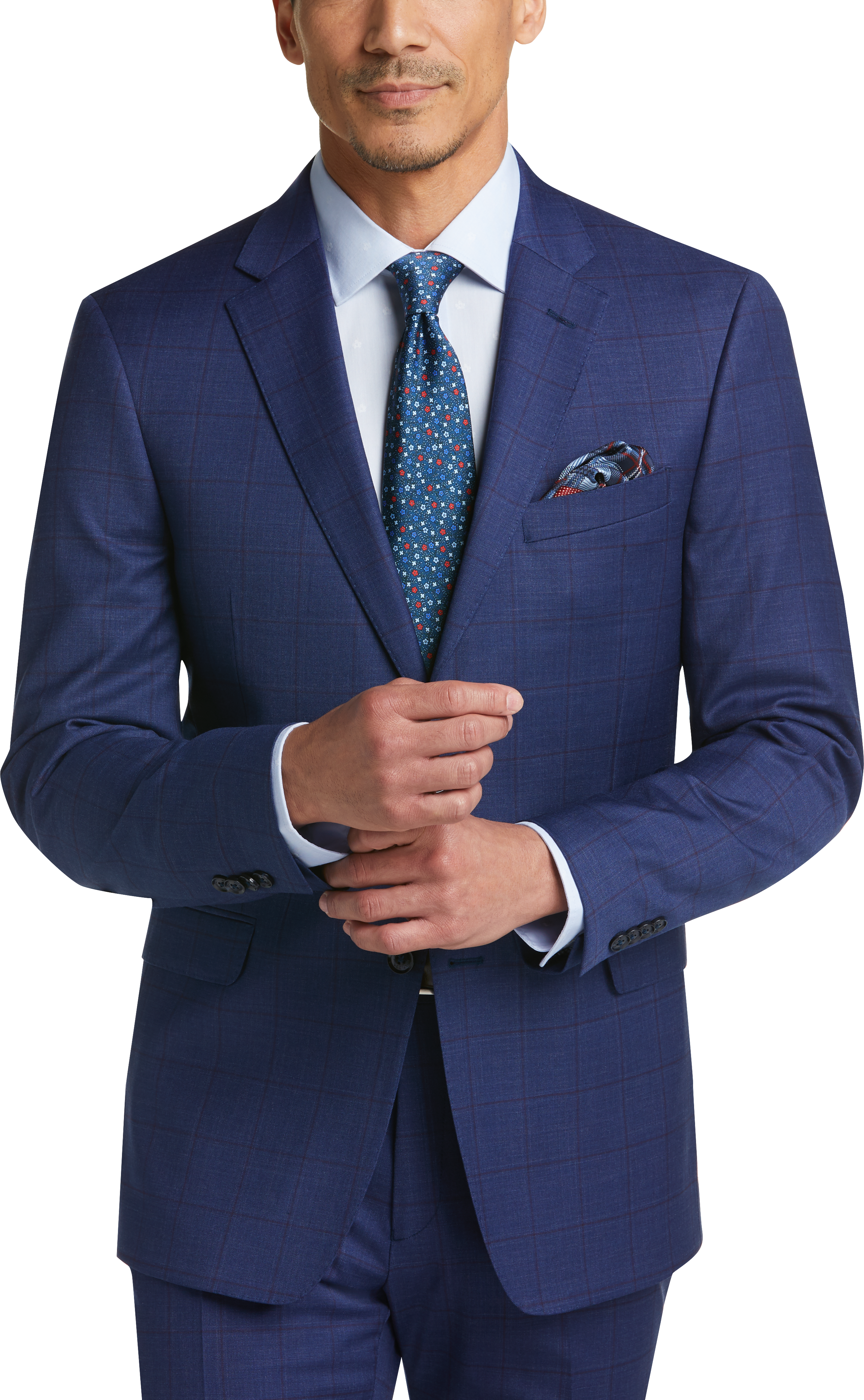 tommy hilfiger blue modern fit suit