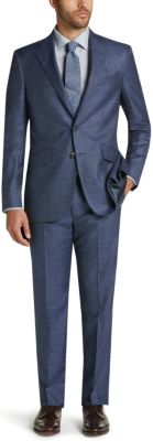 Joseph Abboud Collection Blue Modern Fit Wool & Silk Suit - Men's Suits ...