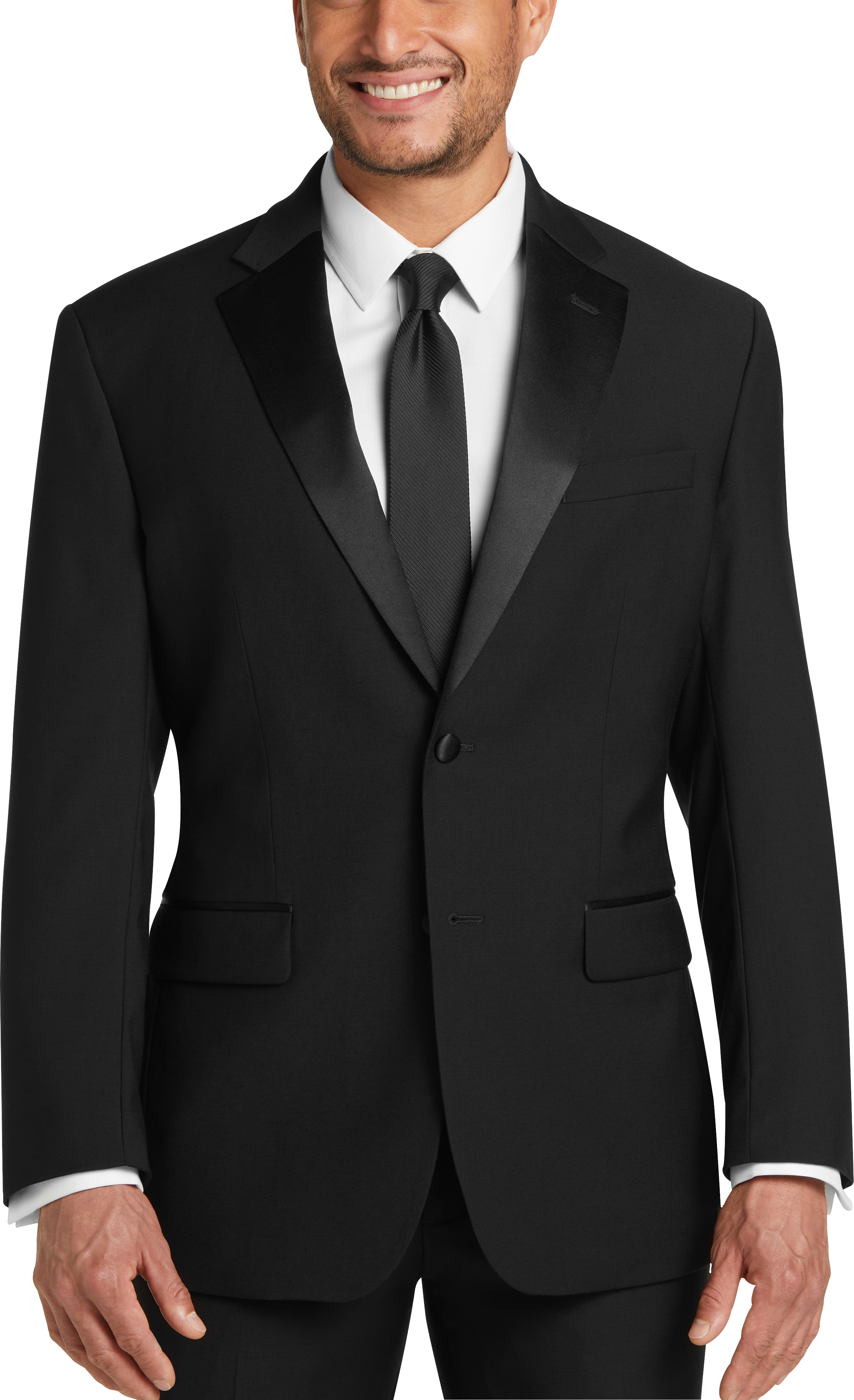 Pronto Uomo Modern Fit Tuxedo, Black - Mens Suits - Men's Wearhouse
