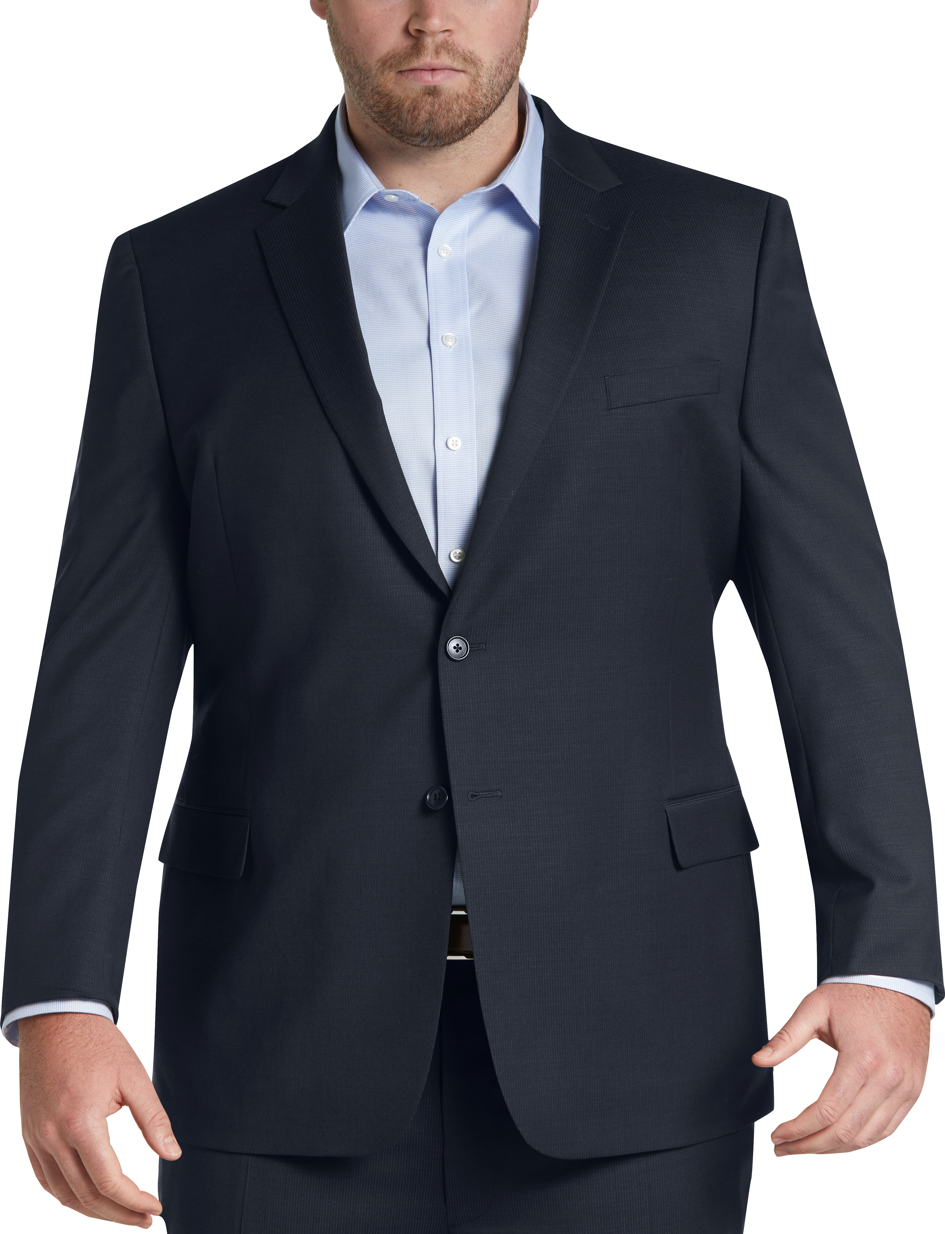 Pronto Uomo Navy Stripe Executive Fit Suit - Men's Sale | Men's Wearhouse