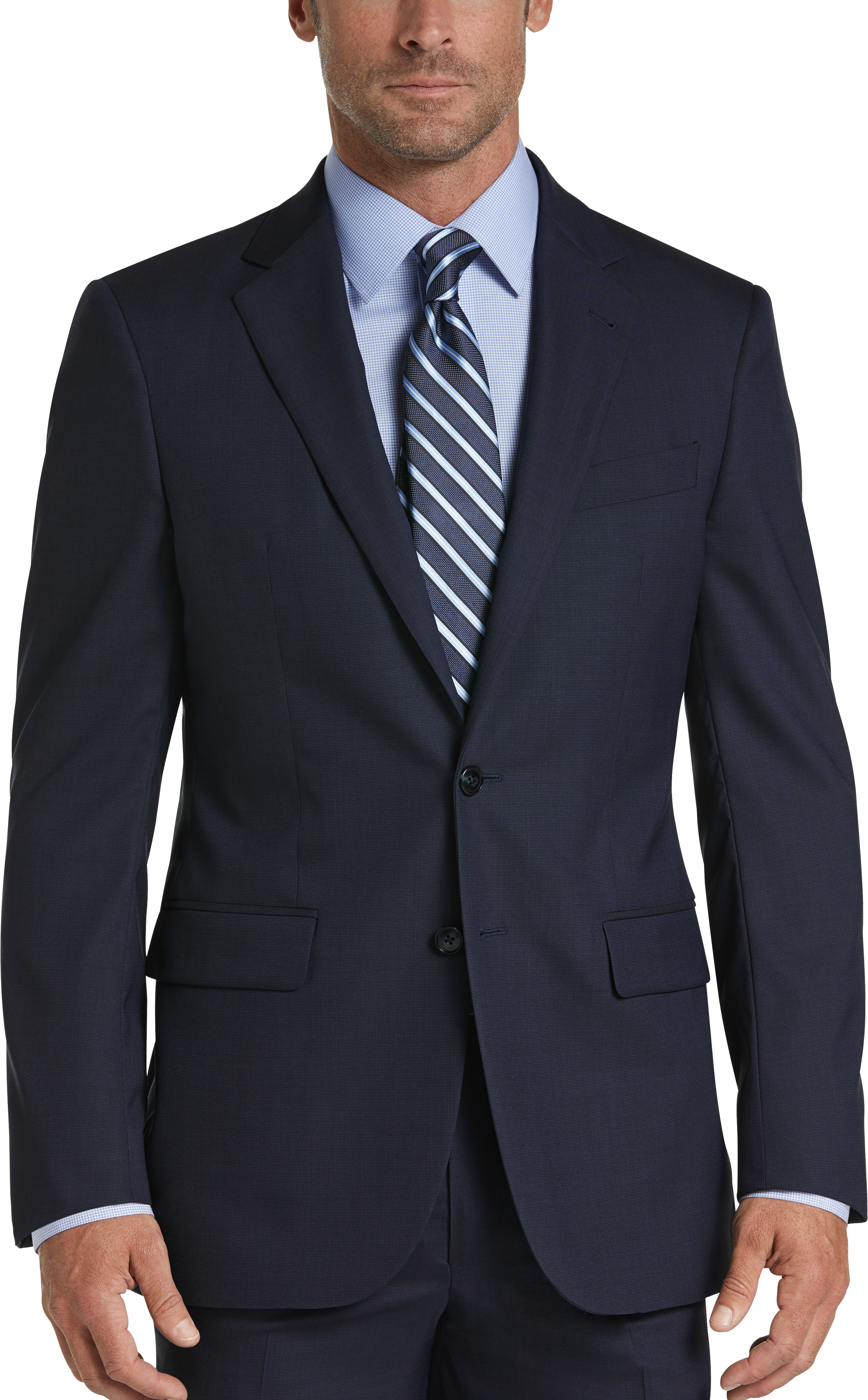 Joseph Abboud Modern Fit Suit Separates Coat, Blue Tic - Men's Suits ...