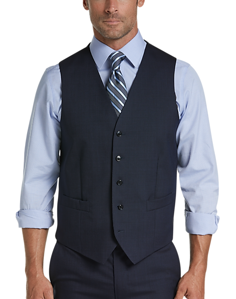JIMIARTECH Mens Suit Vest Jacquard Fabric Vest for Men Business Vest Dress Vest Waistcoat 5 Button Vest