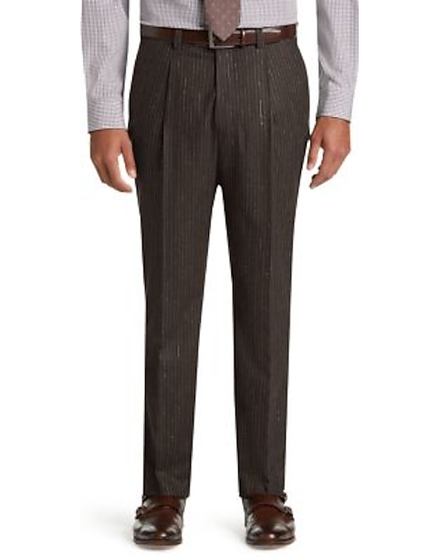 Joseph Abboud Collection Brown Stripe Slim Fit Suit Separates Pants ...