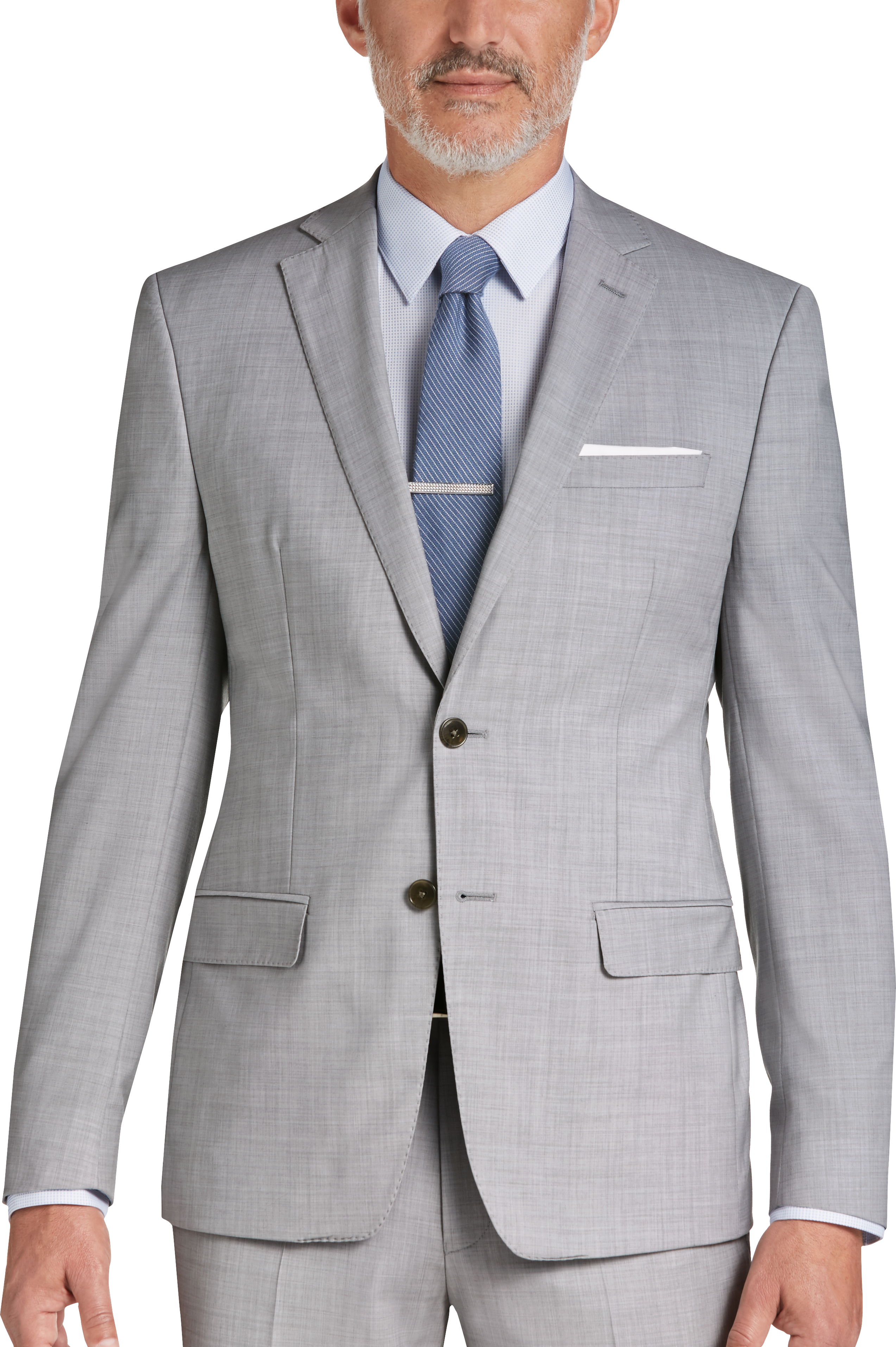 Calvin Klein X-Fit Infinite Stretch Light Gray Extreme Slim Fit Suit -  Men's Sale | Men's Wearhouse