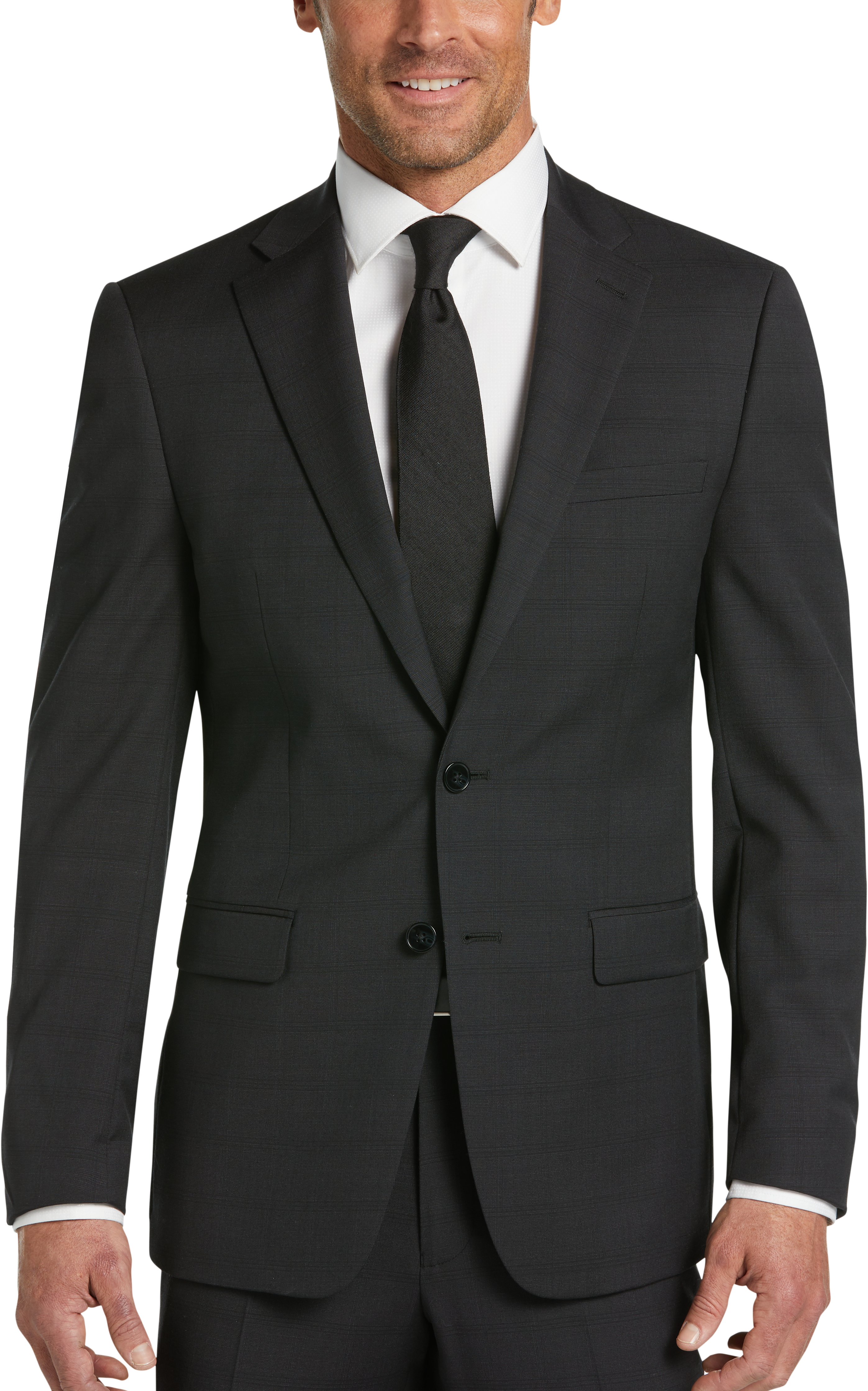 calvin klein black suit jacket