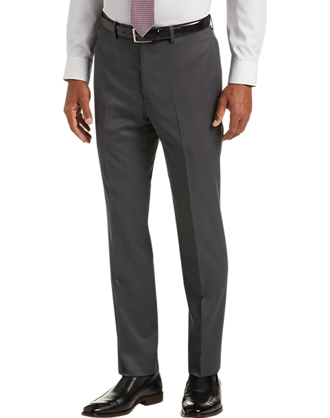 Calvin Klein Gray Pindot Slim Fit Suit Separates Pants