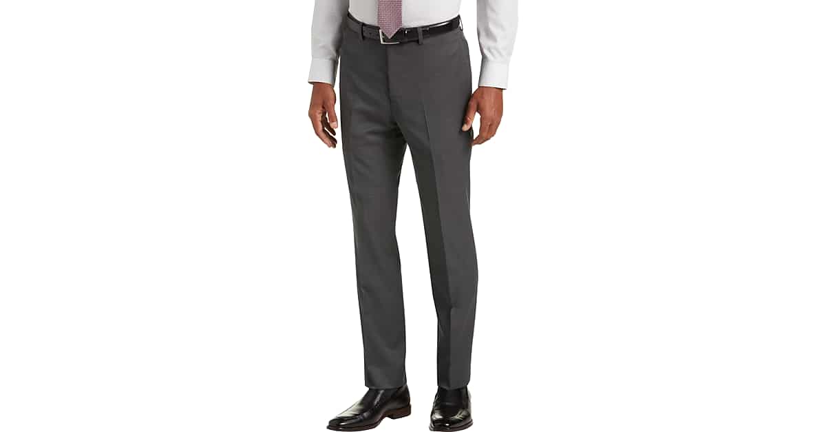 Calvin Klein Gray Pindot Slim Fit Suit Separates Pants - Men's Sale | Men's  Wearhouse