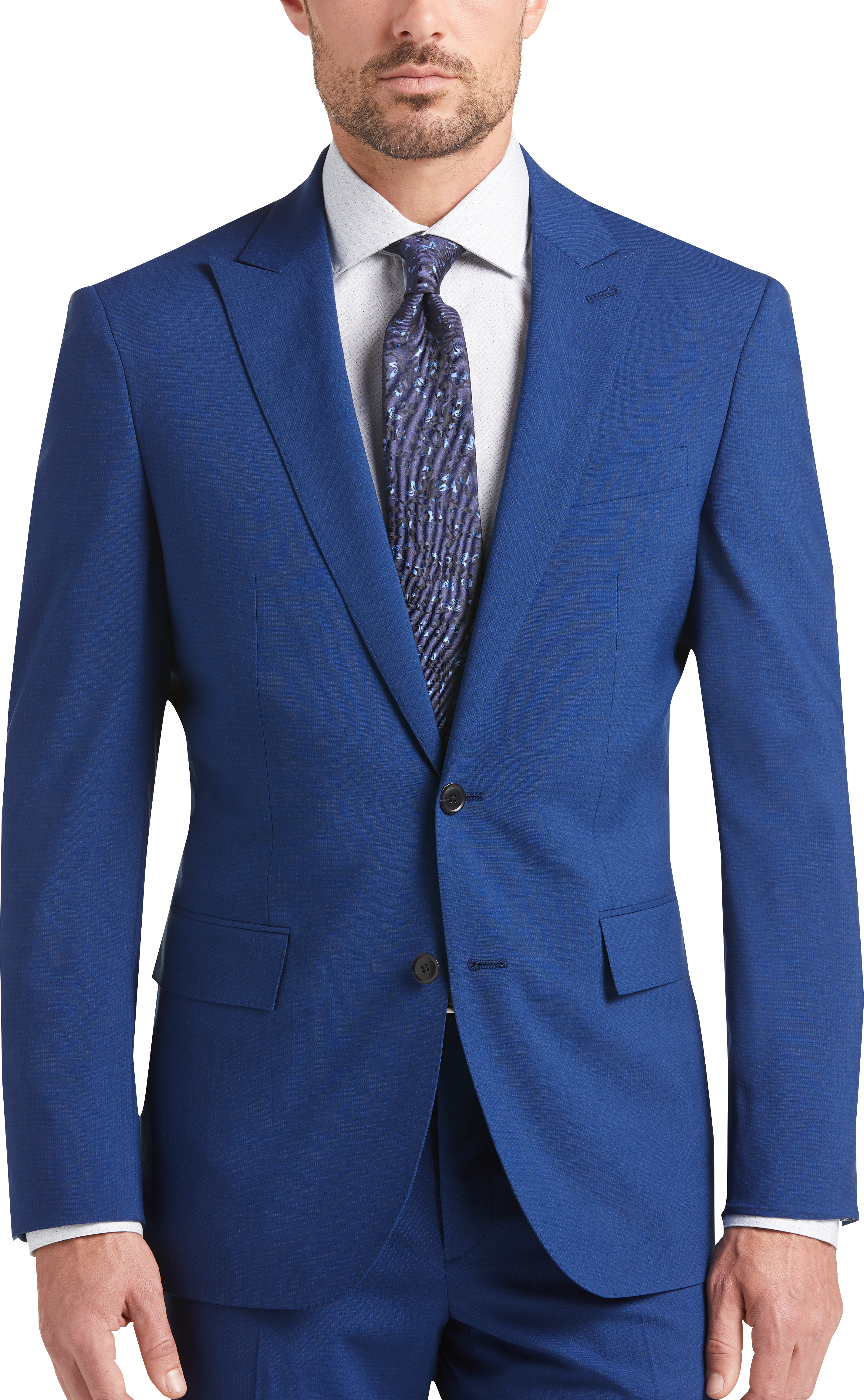 JOE Joseph Abboud Bright Blue Slim Fit Suit - Men's Sale | Men's Wearhouse