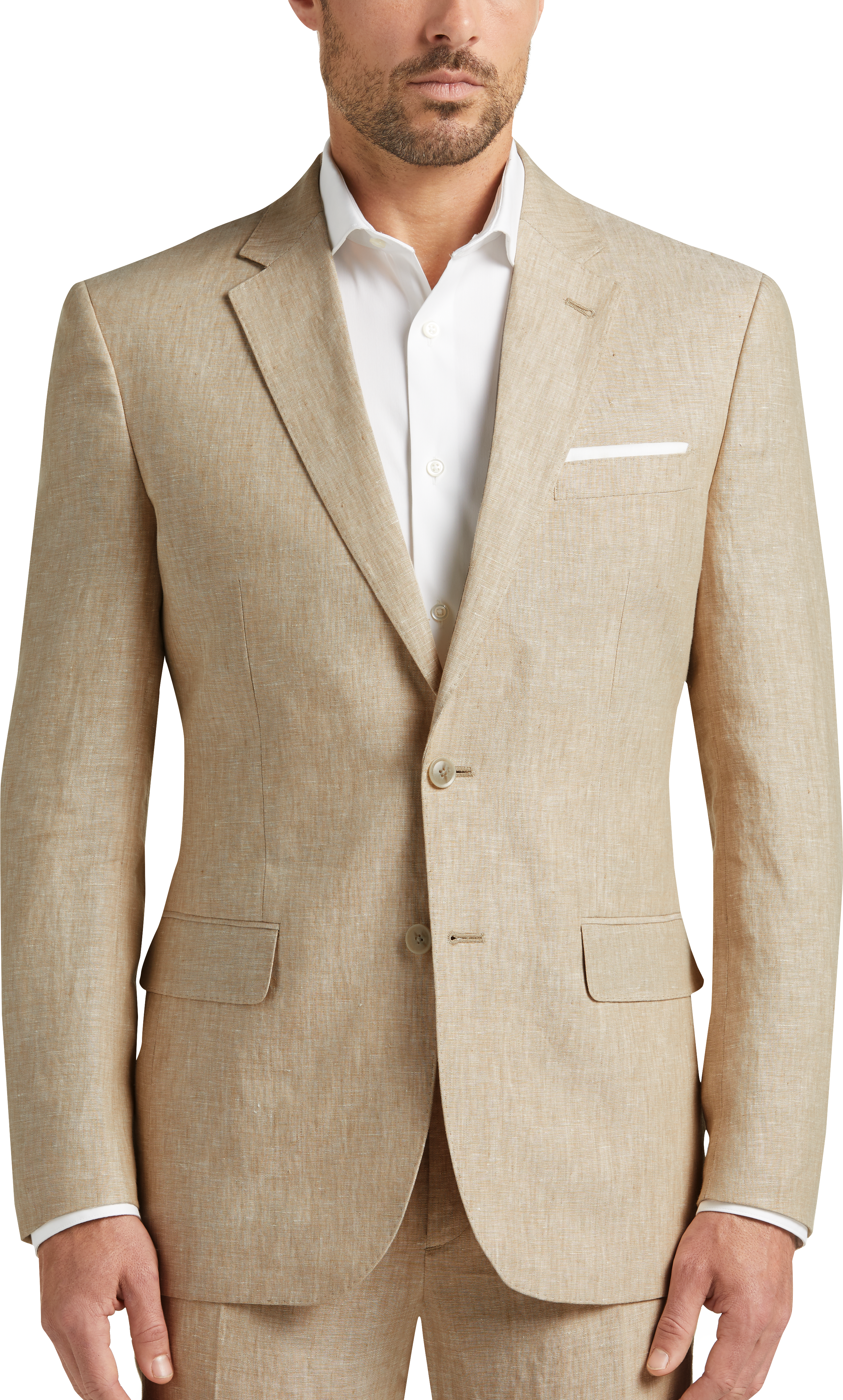 mens tan 3 piece suit