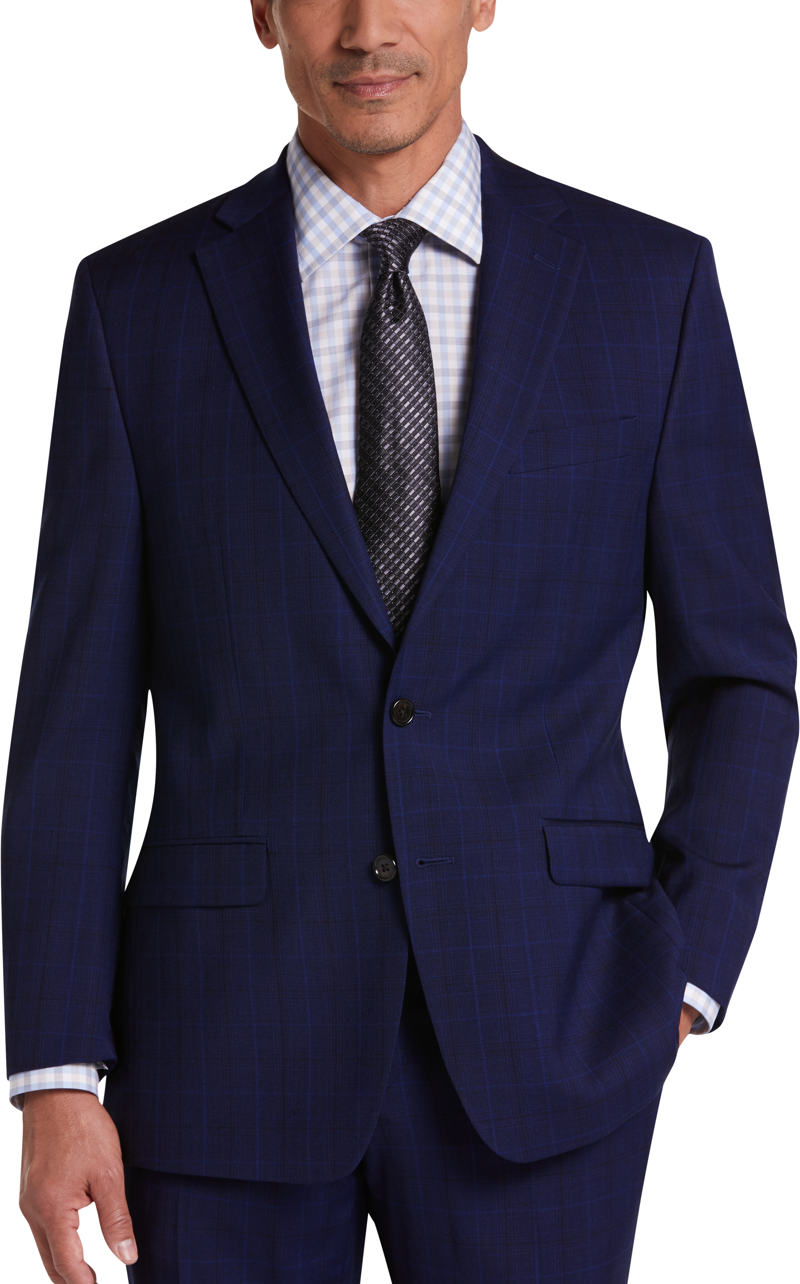 ralph lauren navy blue suit