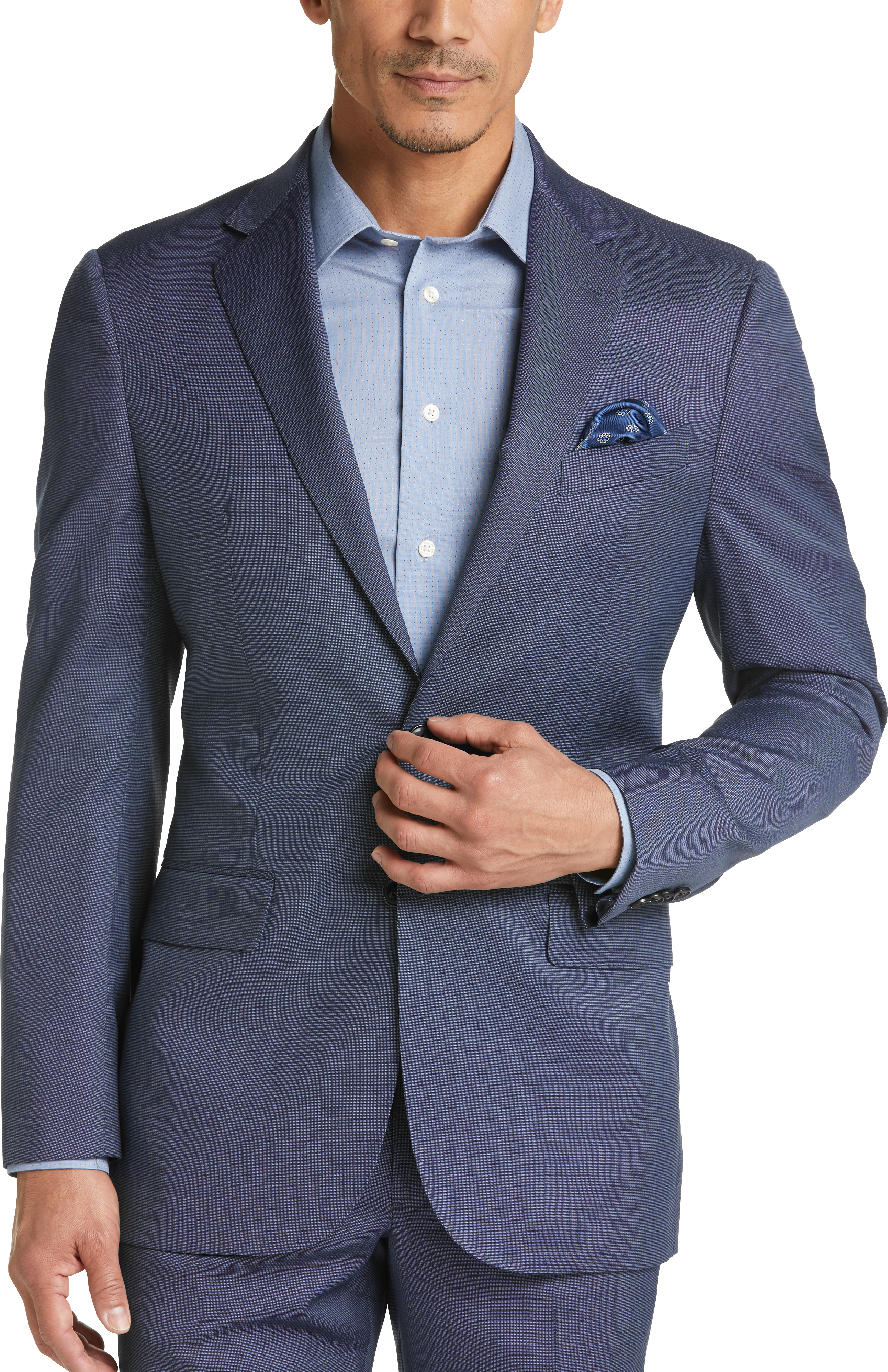 Joseph Abboud Heritage Blue Tic Modern Fit Suit - Men's Sale | Men's ...