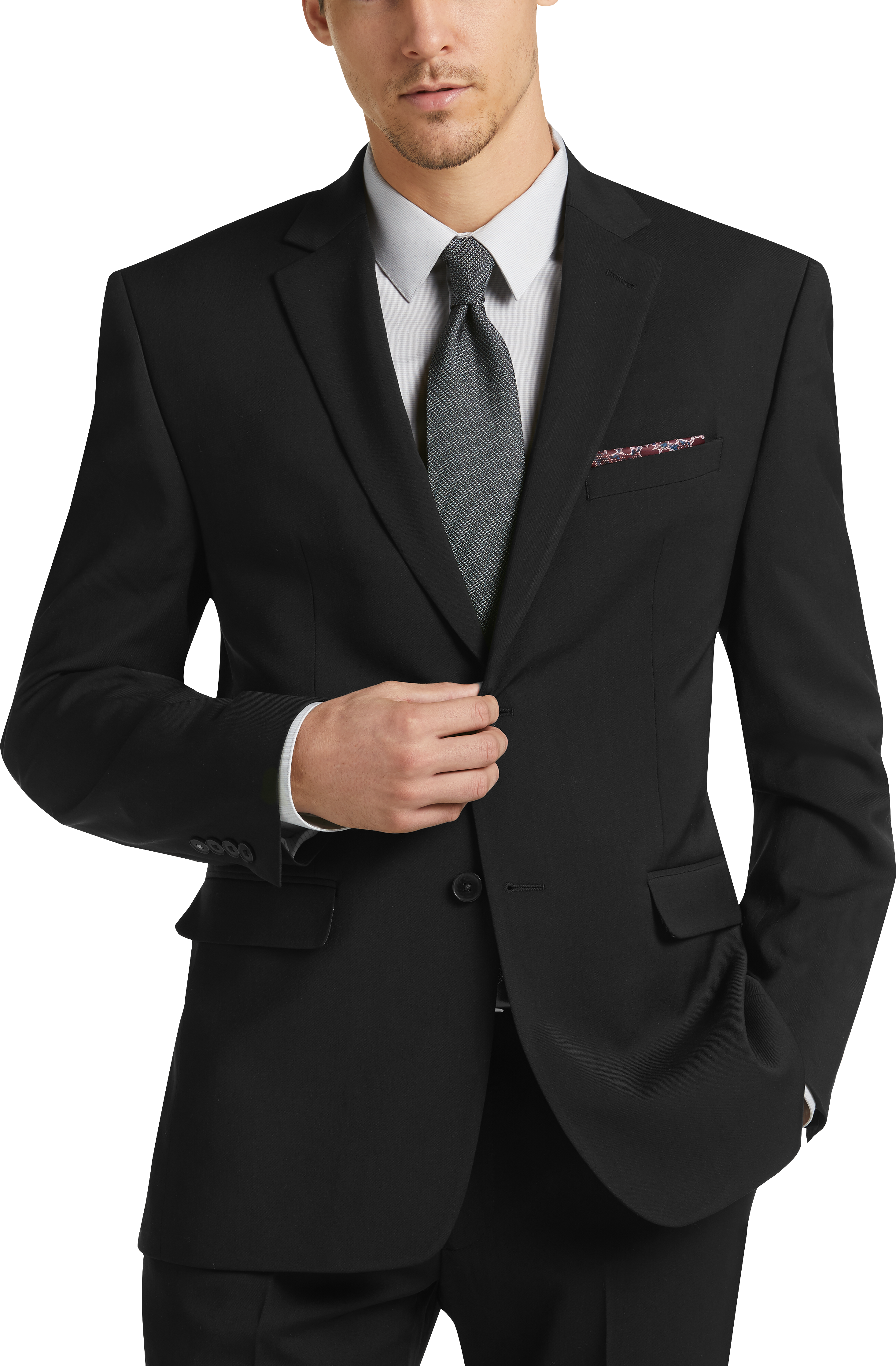 Perry Ellis Premium Black Slim Fit Suit - Men's Sale | Men's Wearhouse