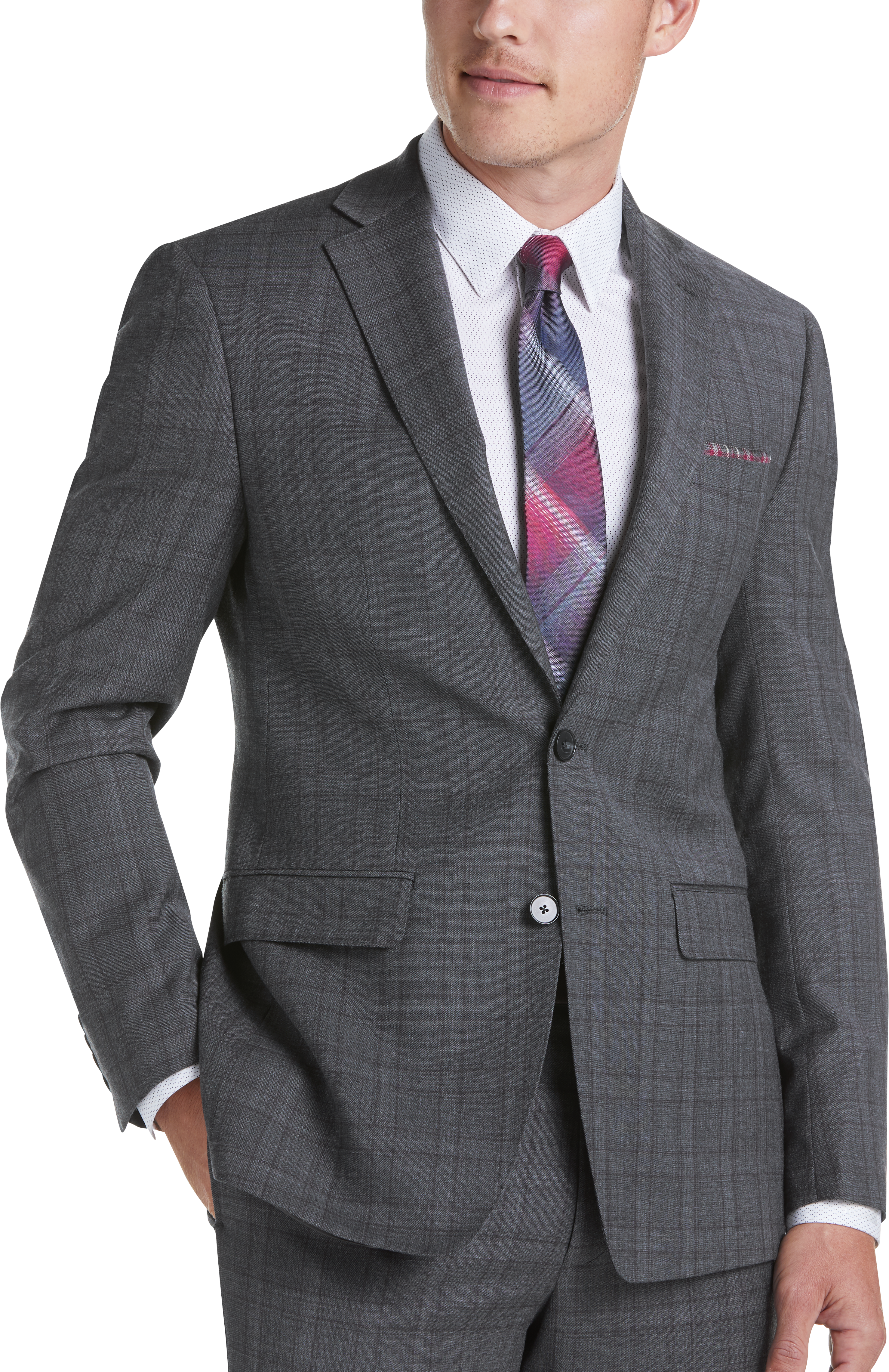 calvin klein grey suit