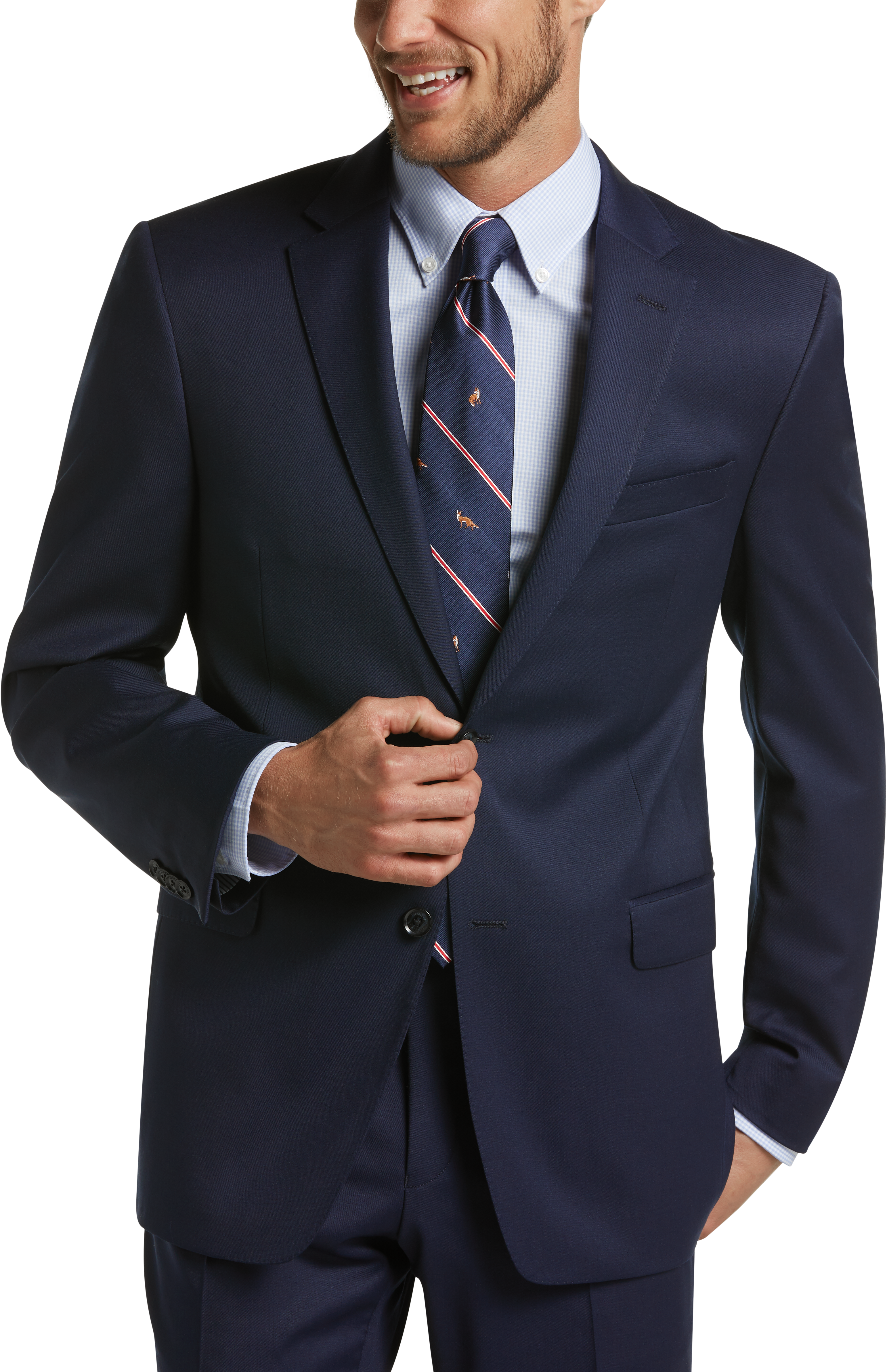 Tommy Hilfiger Navy Slim Fit Suit - Men 