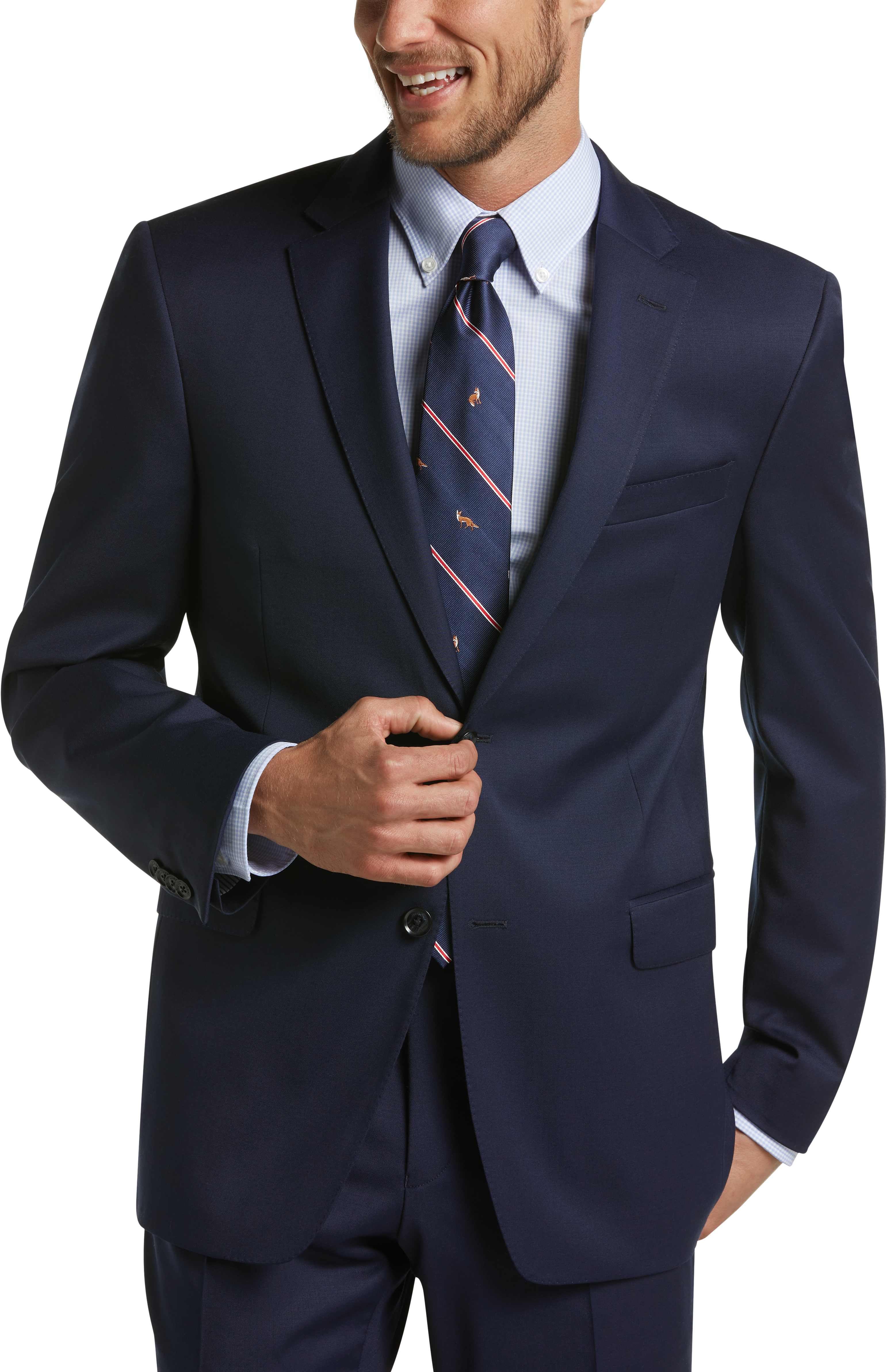 tommy hilfiger navy suit