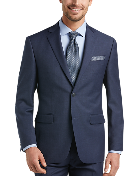 Perry Ellis Premium Navy Slim Fit Suit - Men's Sale | Men's Wearhouse