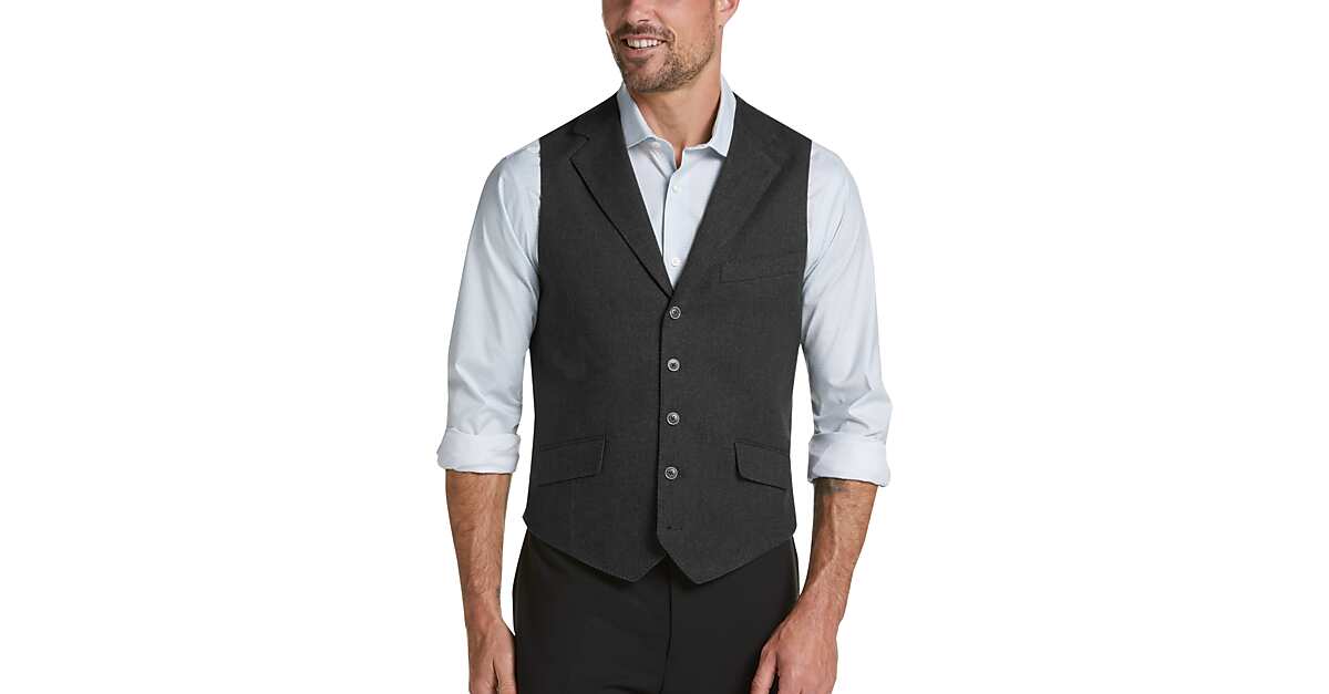 JOE Joseph Abboud Charcoal Slim Fit Suit Separates Vest - Men's Suits ...