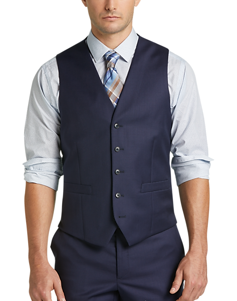 JOE Joseph Abboud Blue Slim Fit Suit Separates Vest - Men's Suits | Men ...