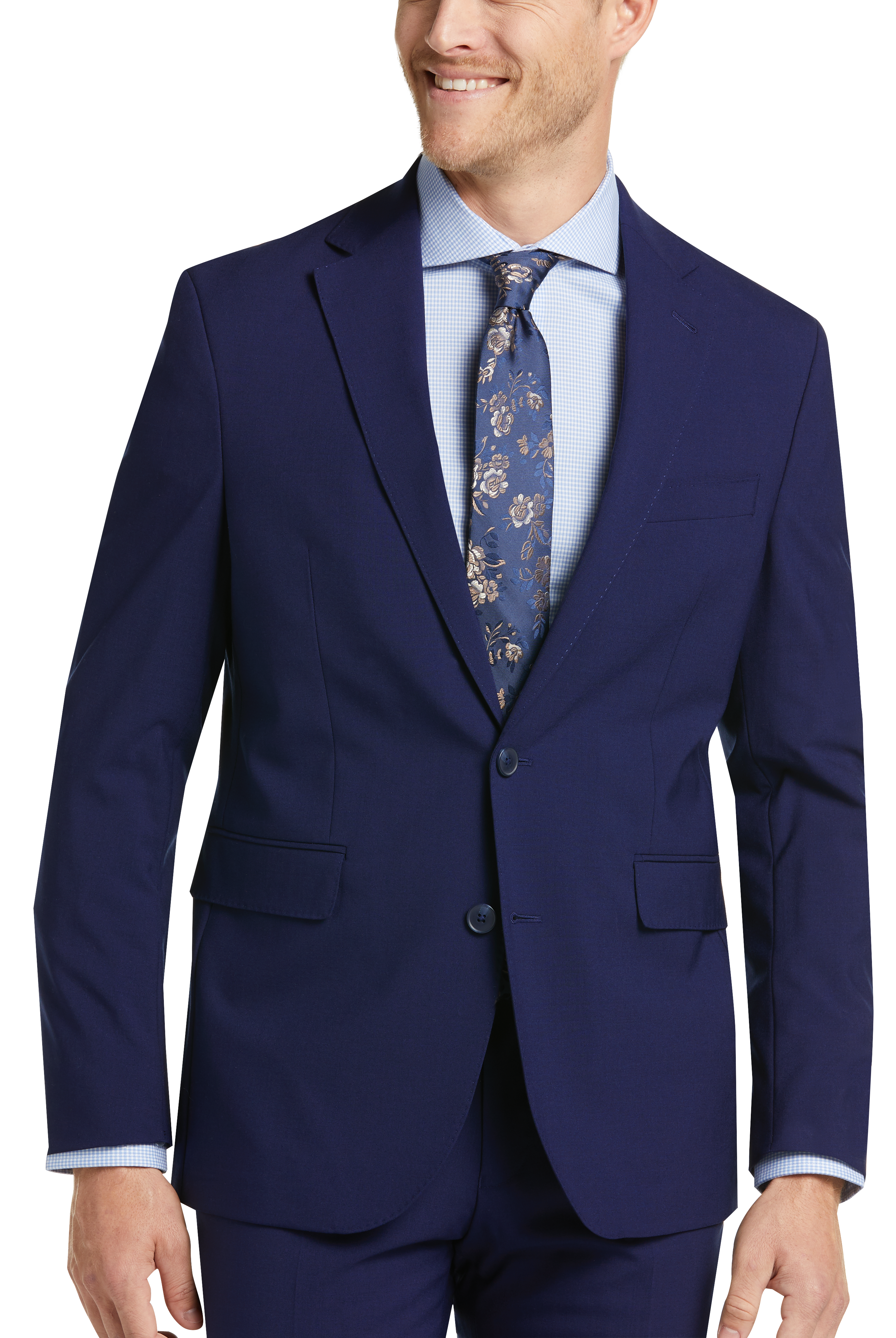 Cole Haan Grand.ØS Blue Slim Fit Suit 