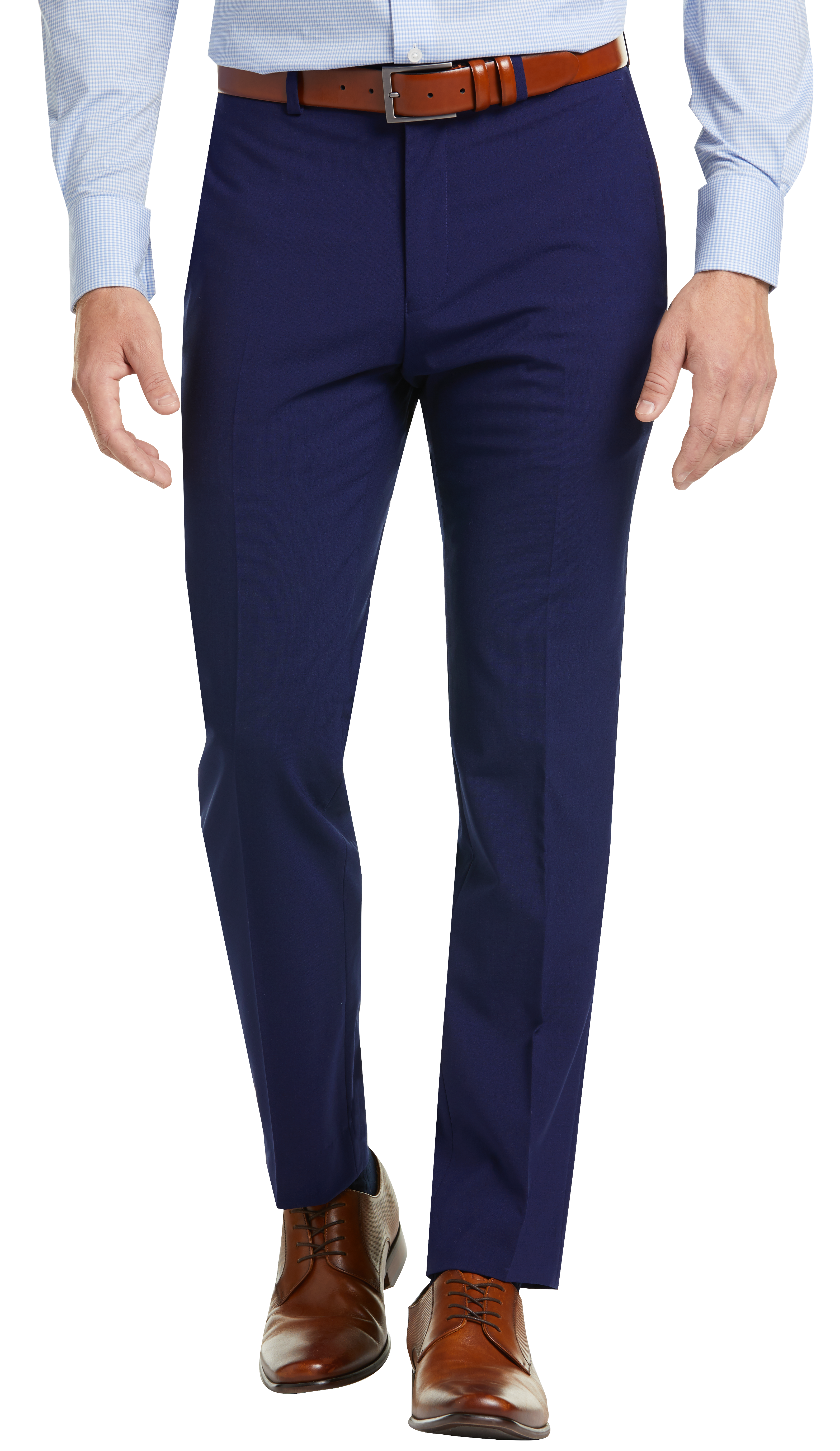 Blue Slim Fit Suit Separates Pants