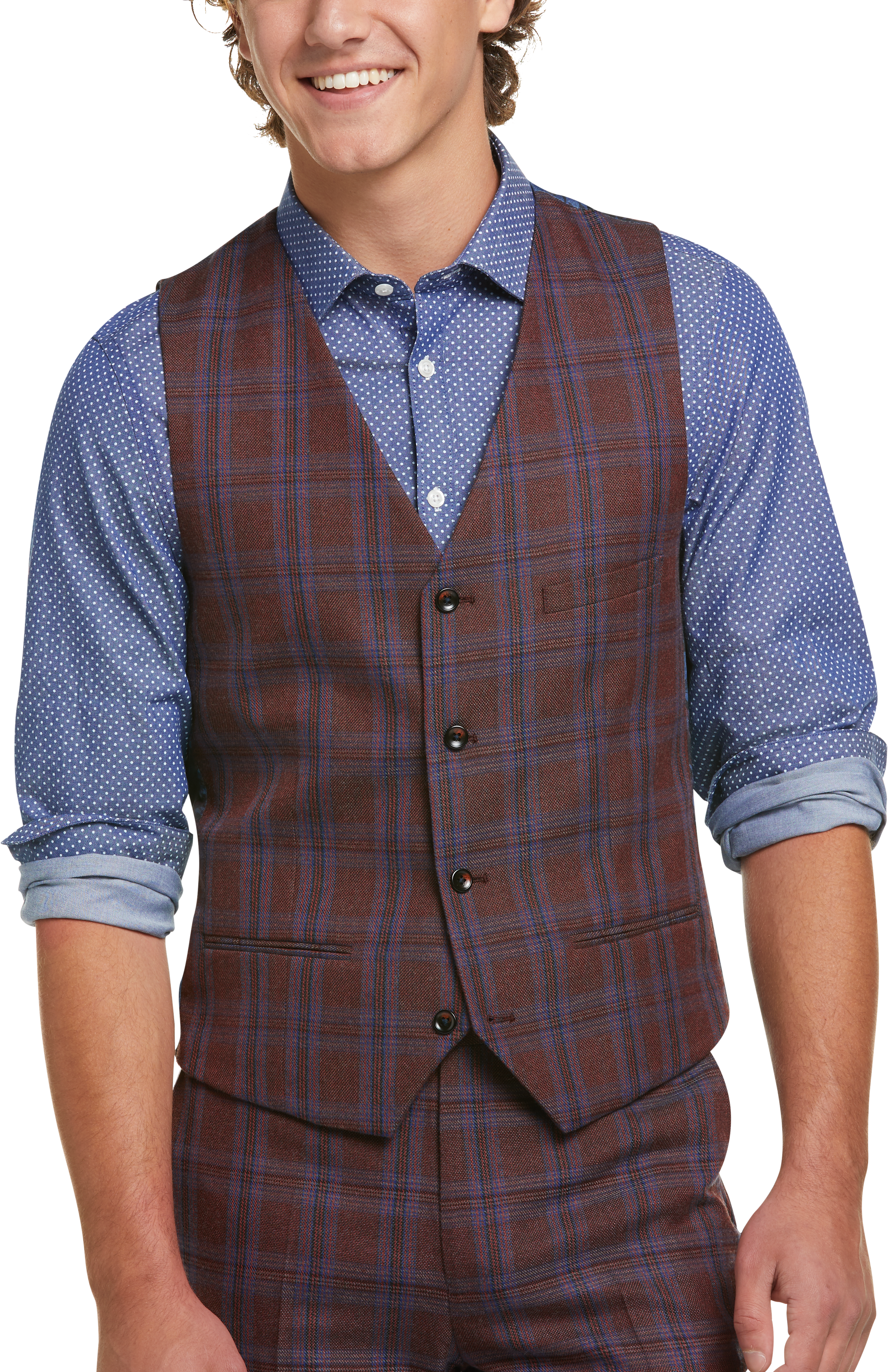 paisley and gray plaid pants