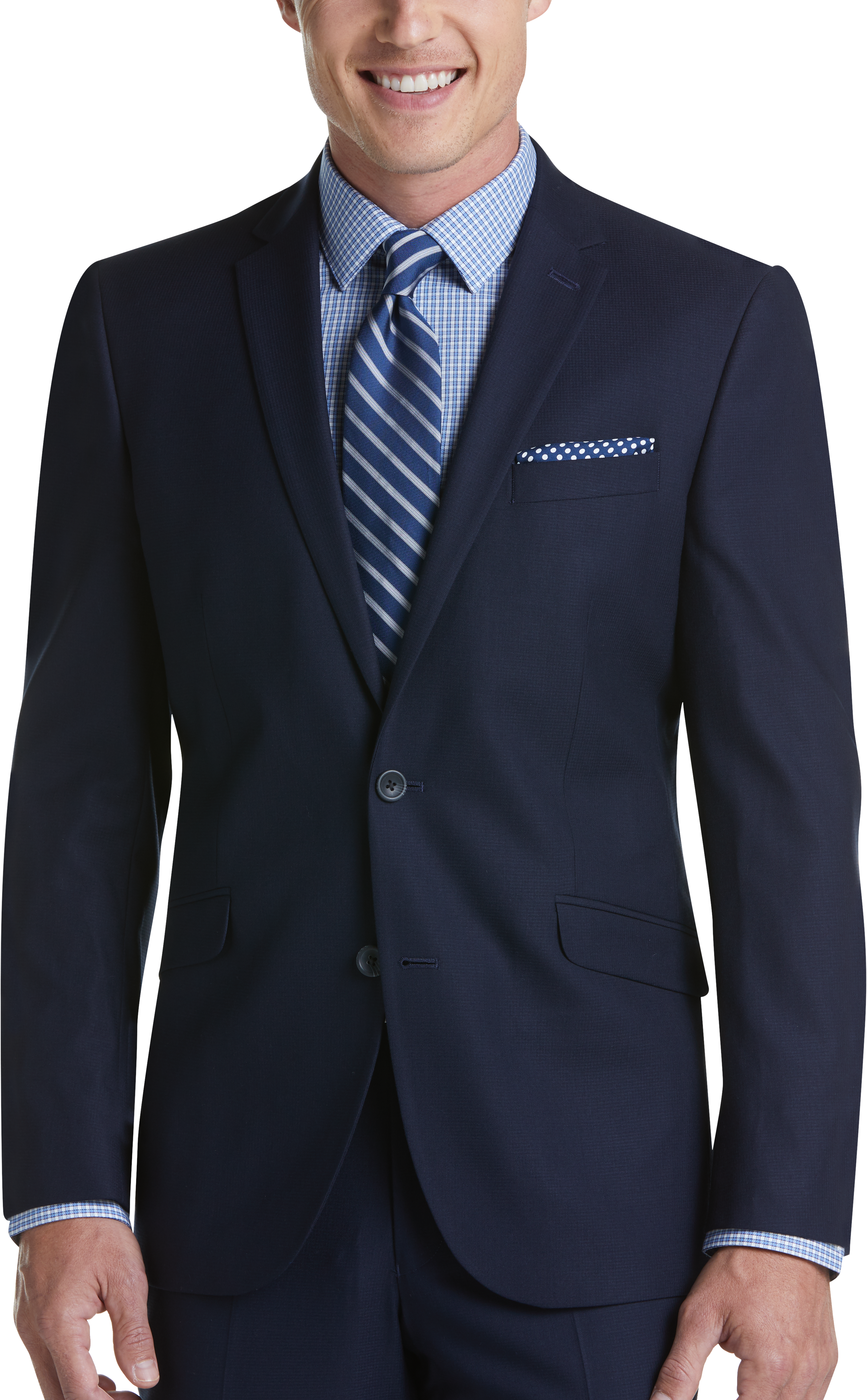 Tommy Hilfiger Navy Slim Fit Suit - Men 