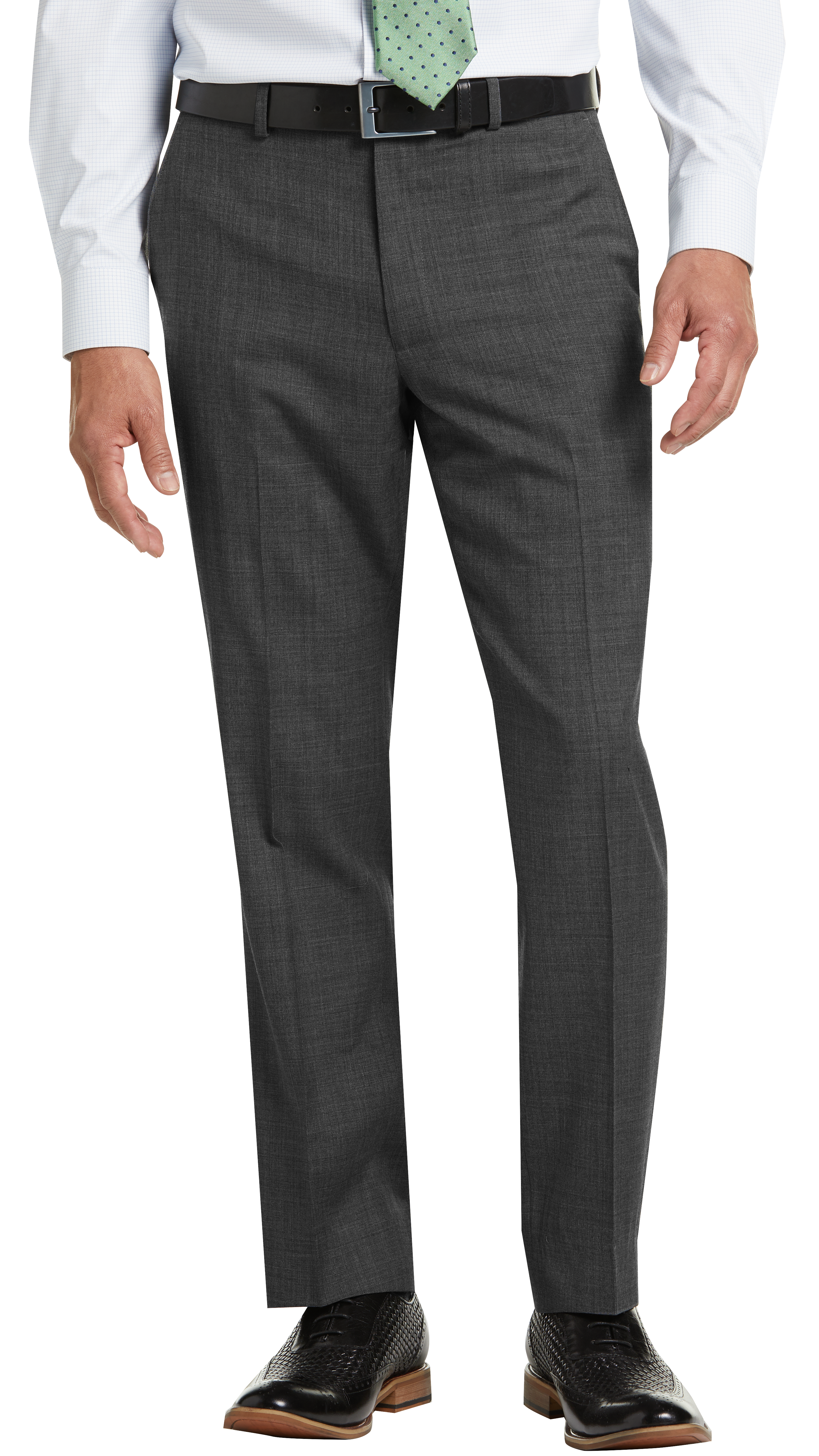 Lauren By Ralph Lauren Gray Sharkskin Classic Fit Suit Separates Pants