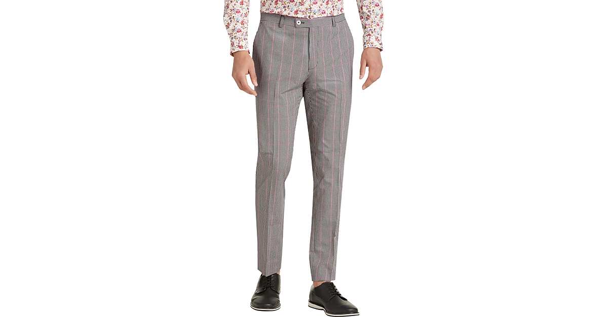 Y´s ワイズ 21AW GINGHAM CHECK MACKIN PANTS-