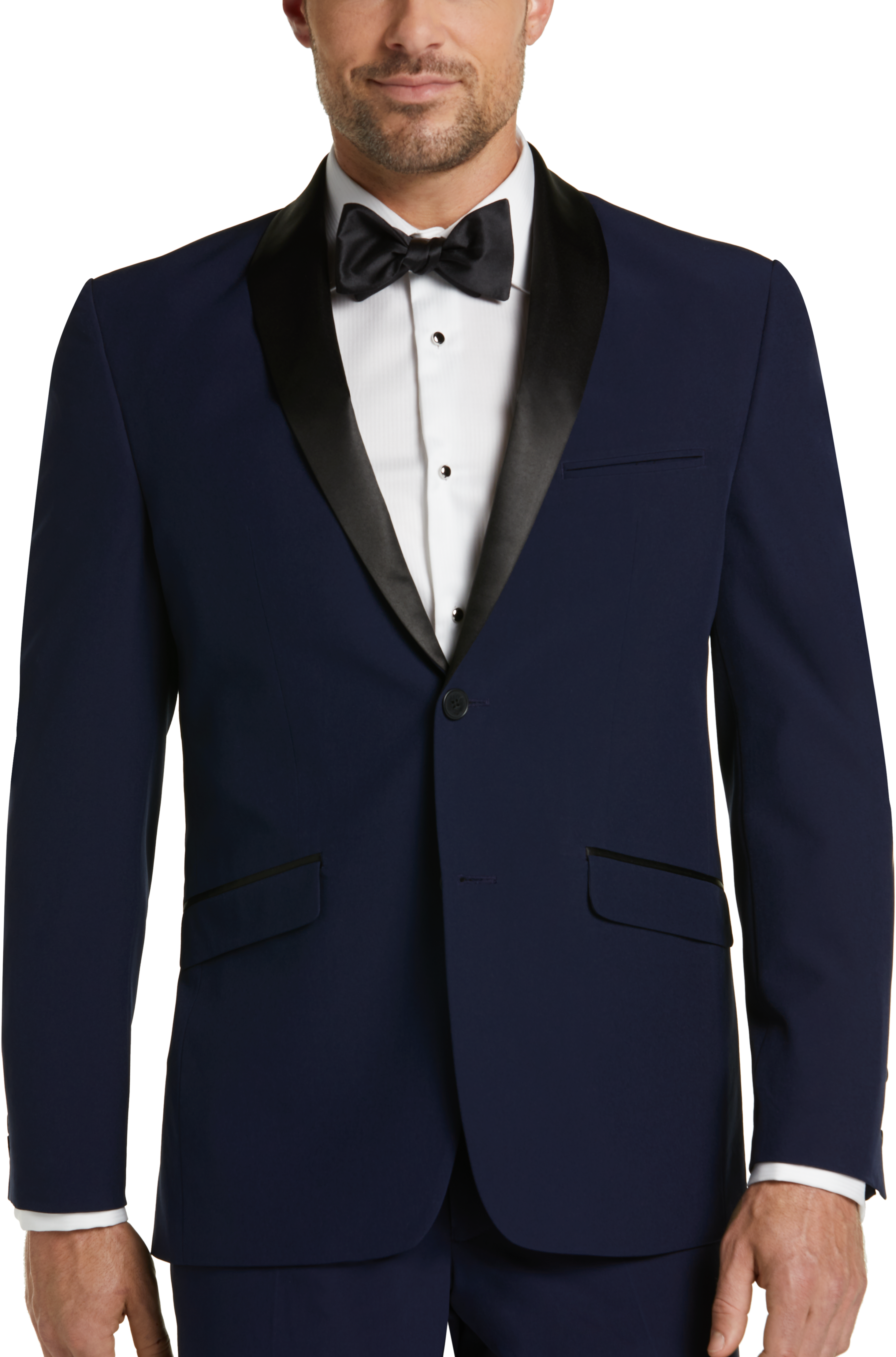 Perry Ellis Premium Postman Blue Techxedo Extreme Slim Fit Tuxedo - Men ...