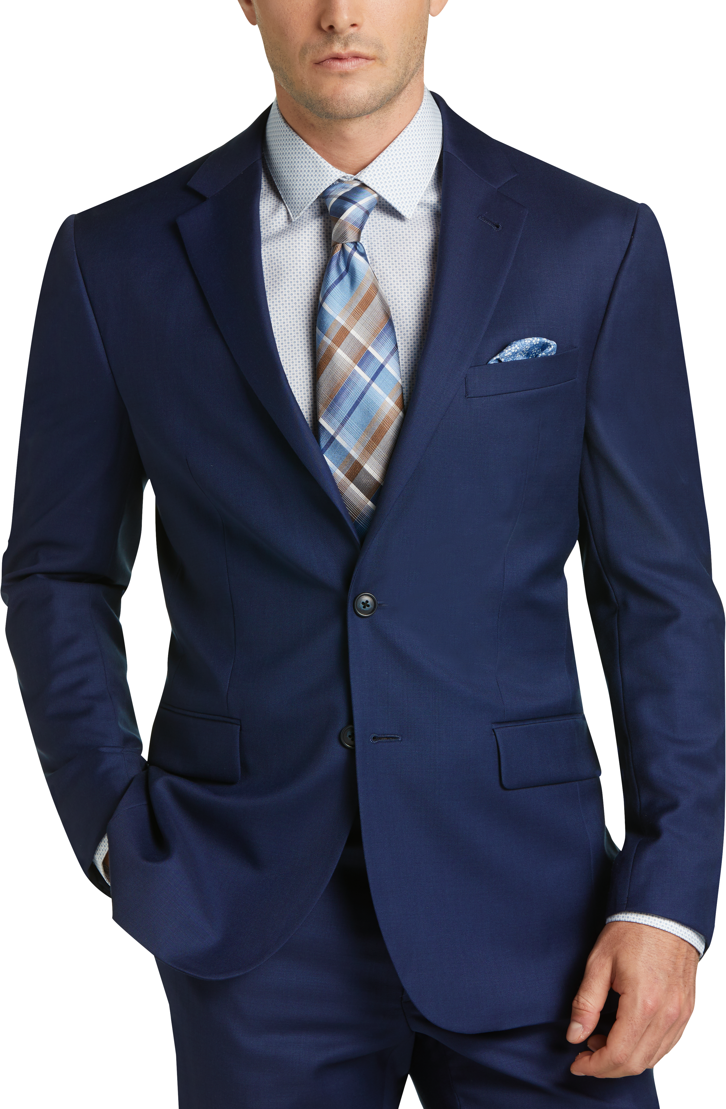 JOE Joseph Abboud Bright Blue Slim Fit Suit - Men's Sale | Men's Wearhouse