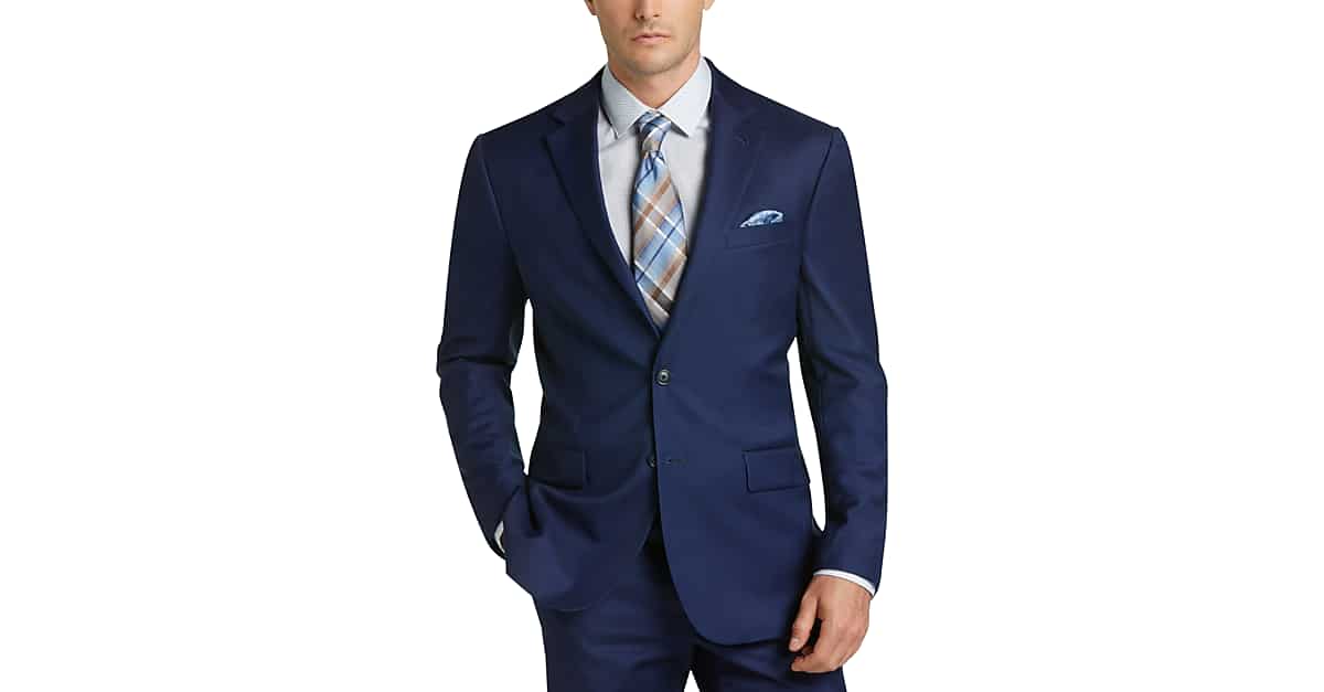 JOE Joseph Abboud Bright Blue Slim Fit Suit - Men's Suits ...