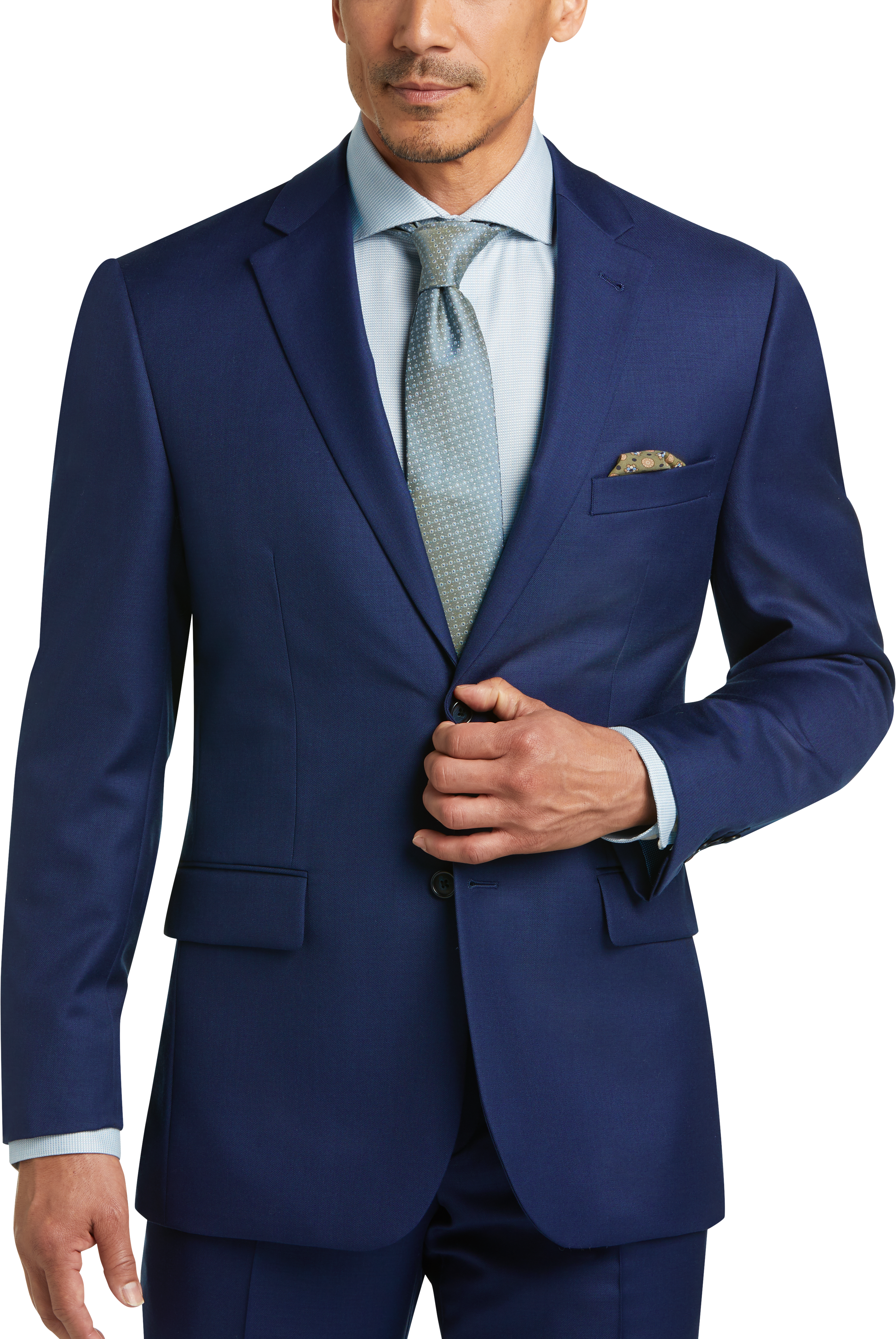 JOE Joseph Abboud Bright Blue Classic Fit Suit - Men's Suits | Men's ...