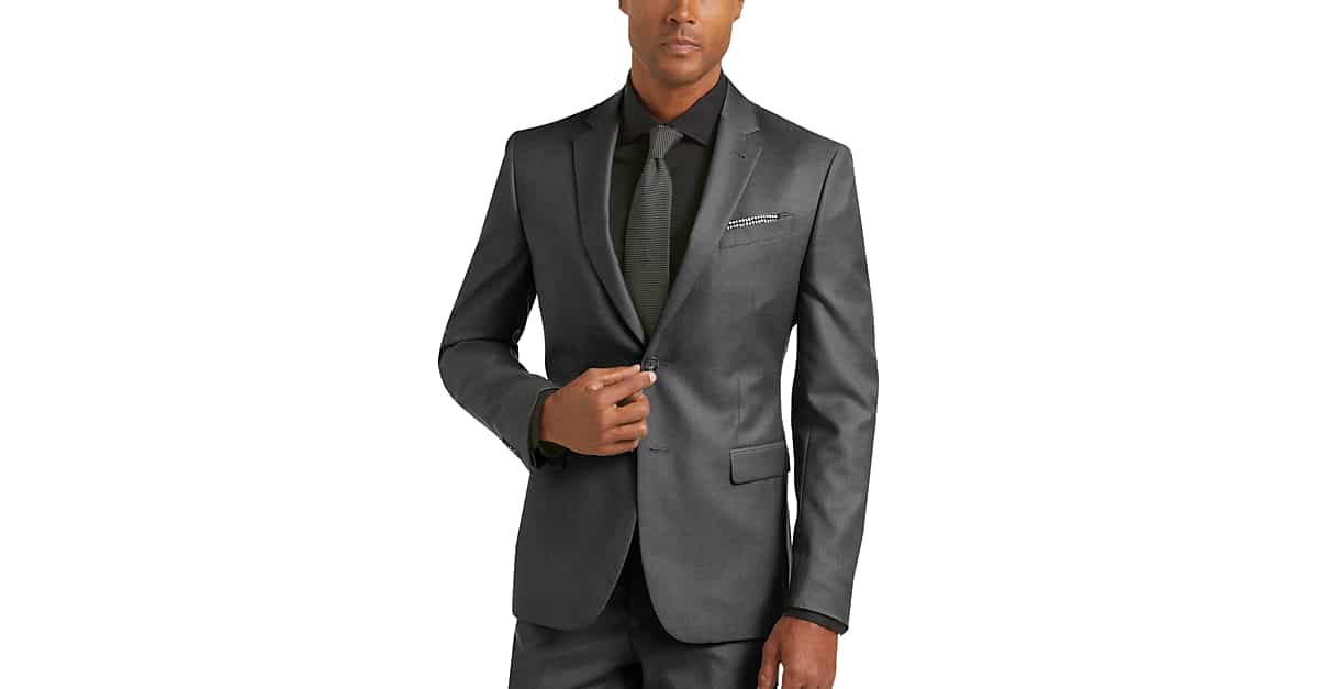 JOE Joseph Abboud Charcoal Gray Extreme Slim Fit Suit Men's Suits